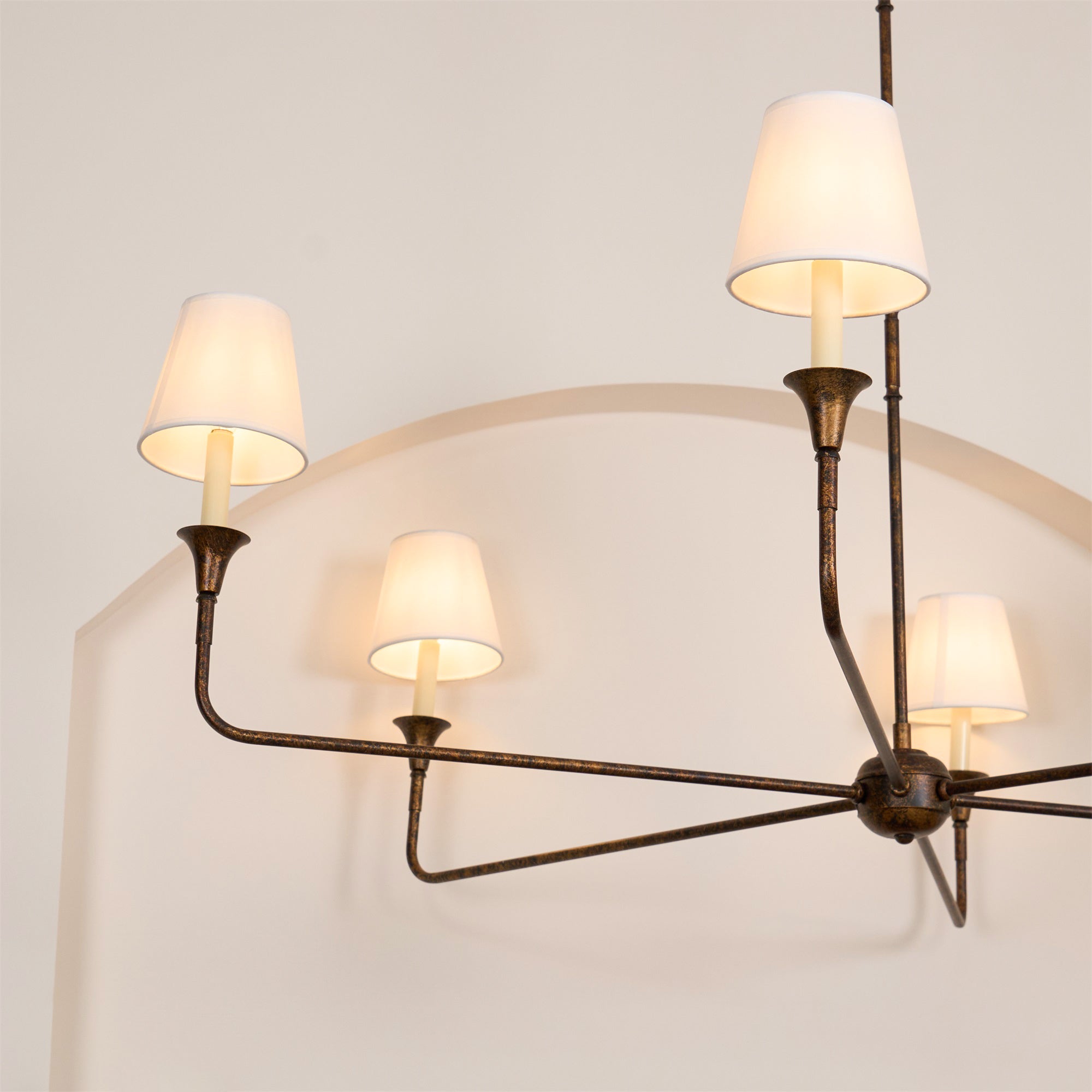Lustra Pendelleuchte Schwarz Kerzenform Zulaufend-Letslighting