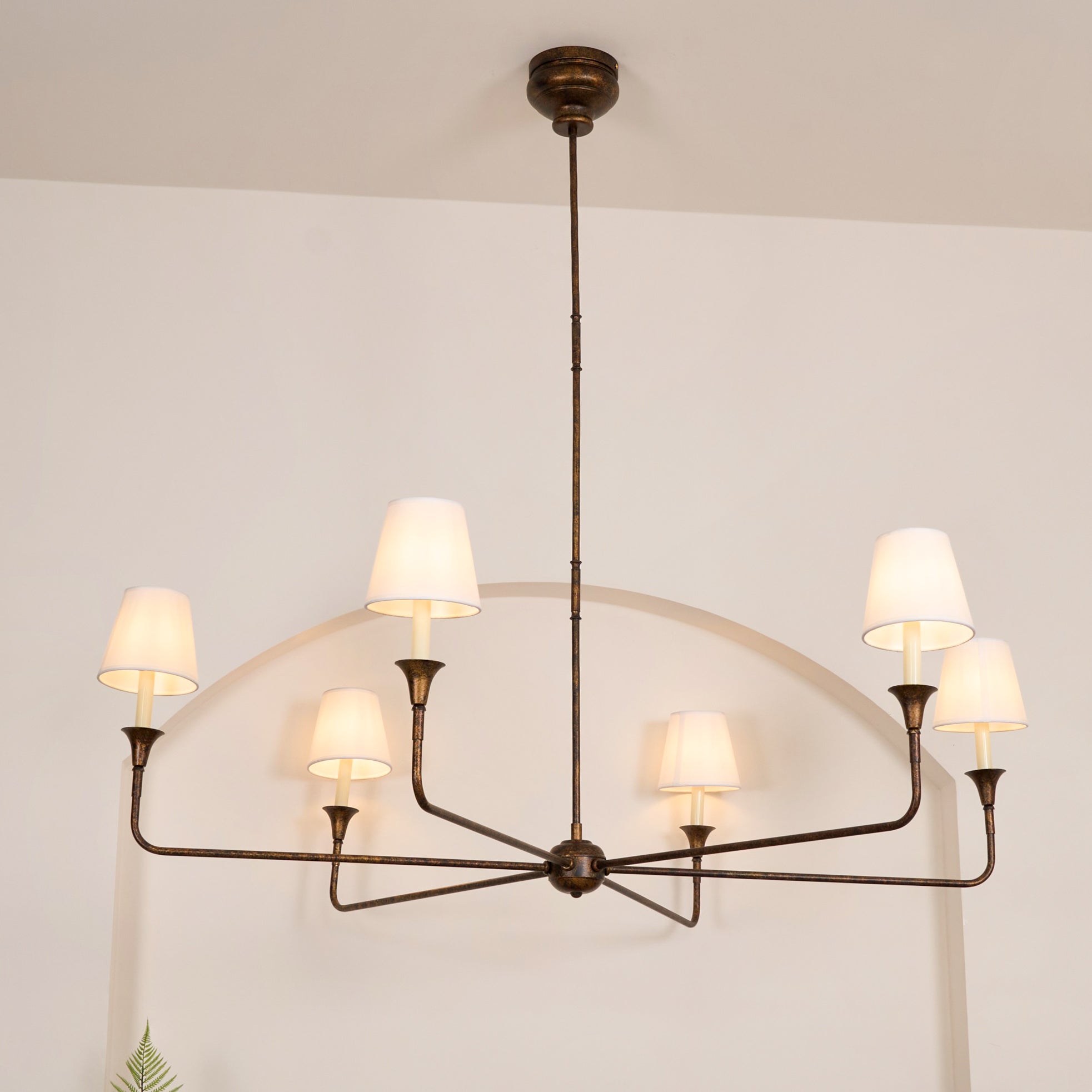 Lustra Pendelleuchte Schwarz Kerzenform Zulaufend-Letslighting