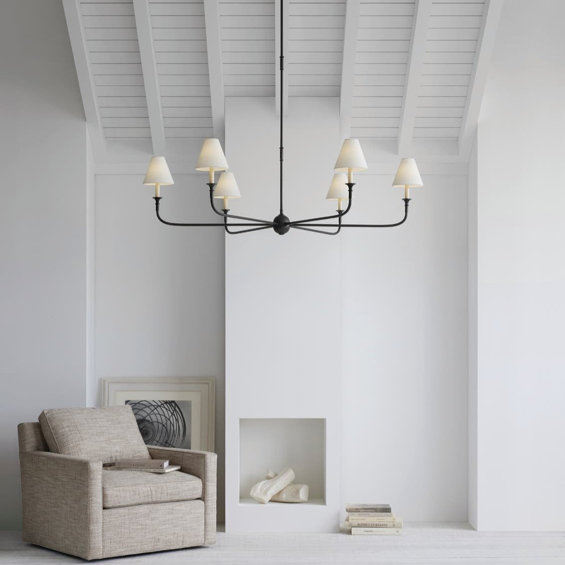 Lustra Pendelleuchte Schwarz Kerzenform Zulaufend-Letslighting
