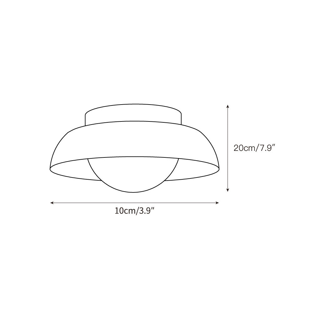 Cuvela Modern Minimalist Travertine Ceiling Lamp - Letslighting