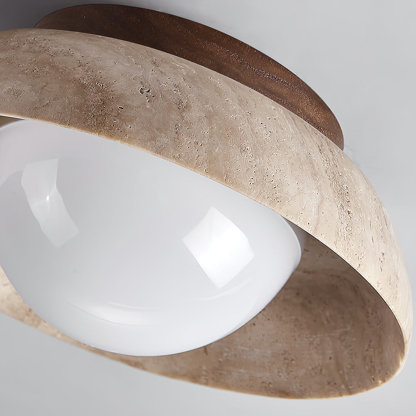 Cuvela Modern Minimalist Travertine Ceiling Lamp - Letslighting