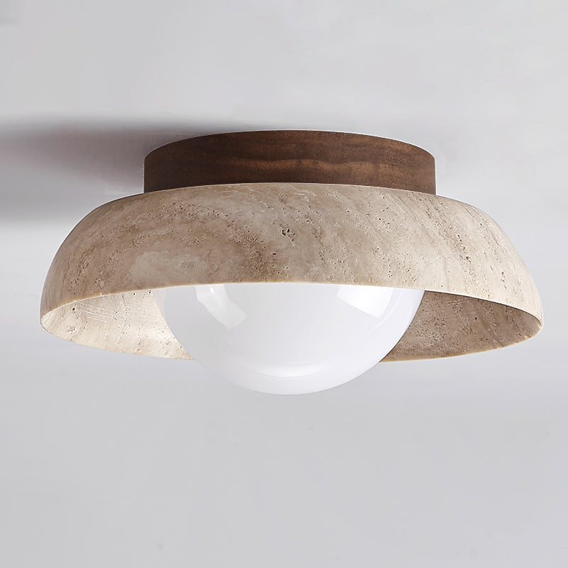 Cuvela Modern Minimalist Travertine Ceiling Lamp - Letslighting