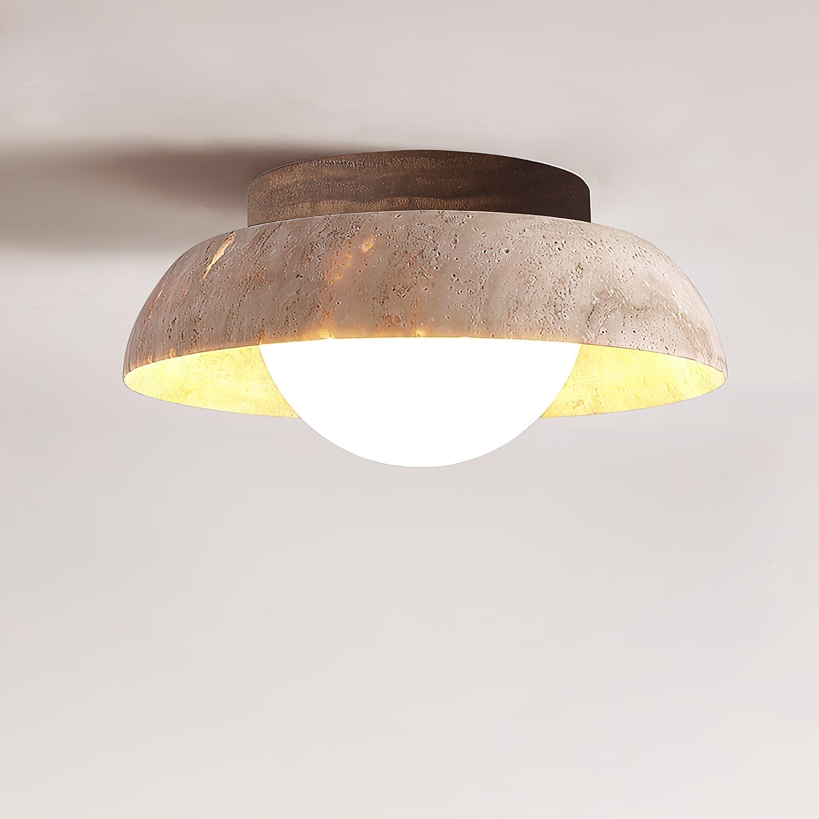 Cuvela Modern Minimalist Travertine Ceiling Lamp - Letslighting