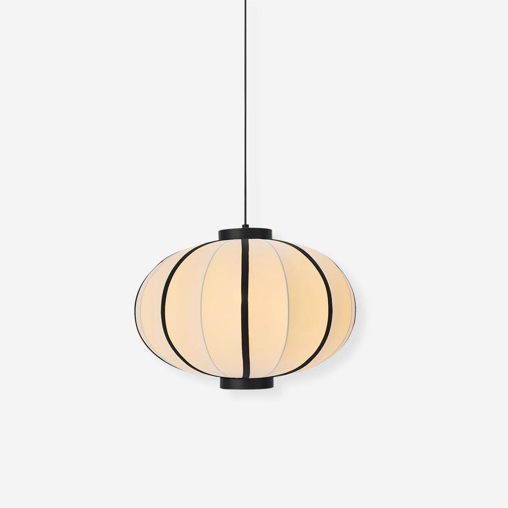 Pendelleuchte Stoff Lampion Schirm Metallrahmen Vintage-Letslighting