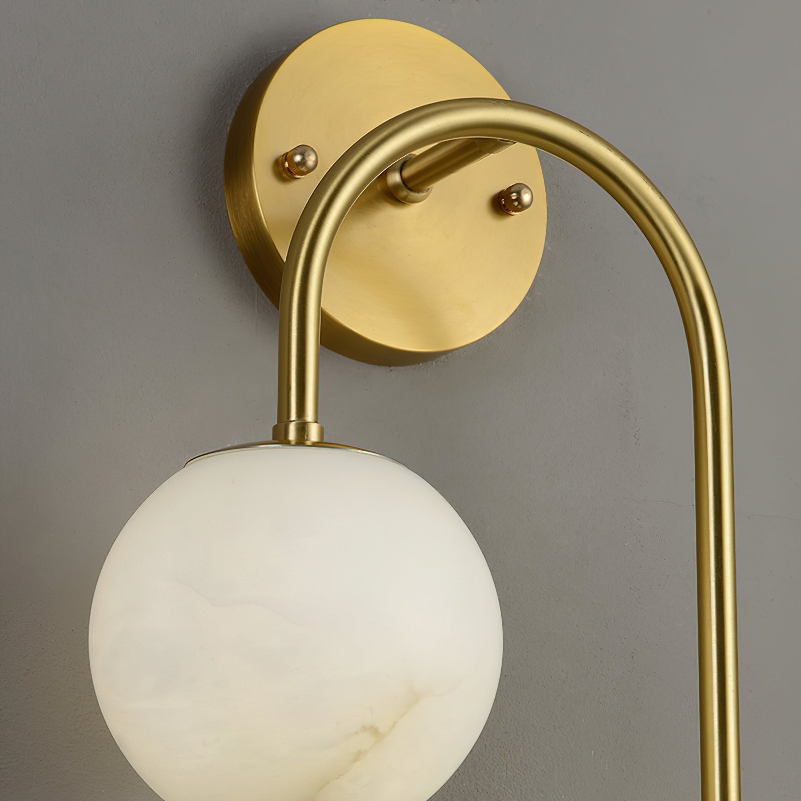 Elthaila Modern Minimalist Brass Alabaster Wall Lamp - Letslighting