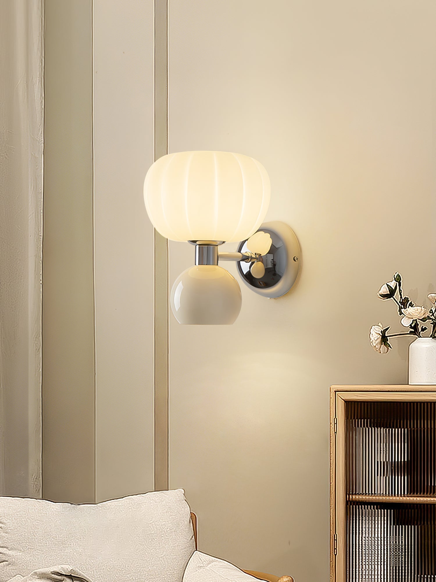 Syrinora Elegante Moderne Wandleuchte aus Chrom-Letslighting