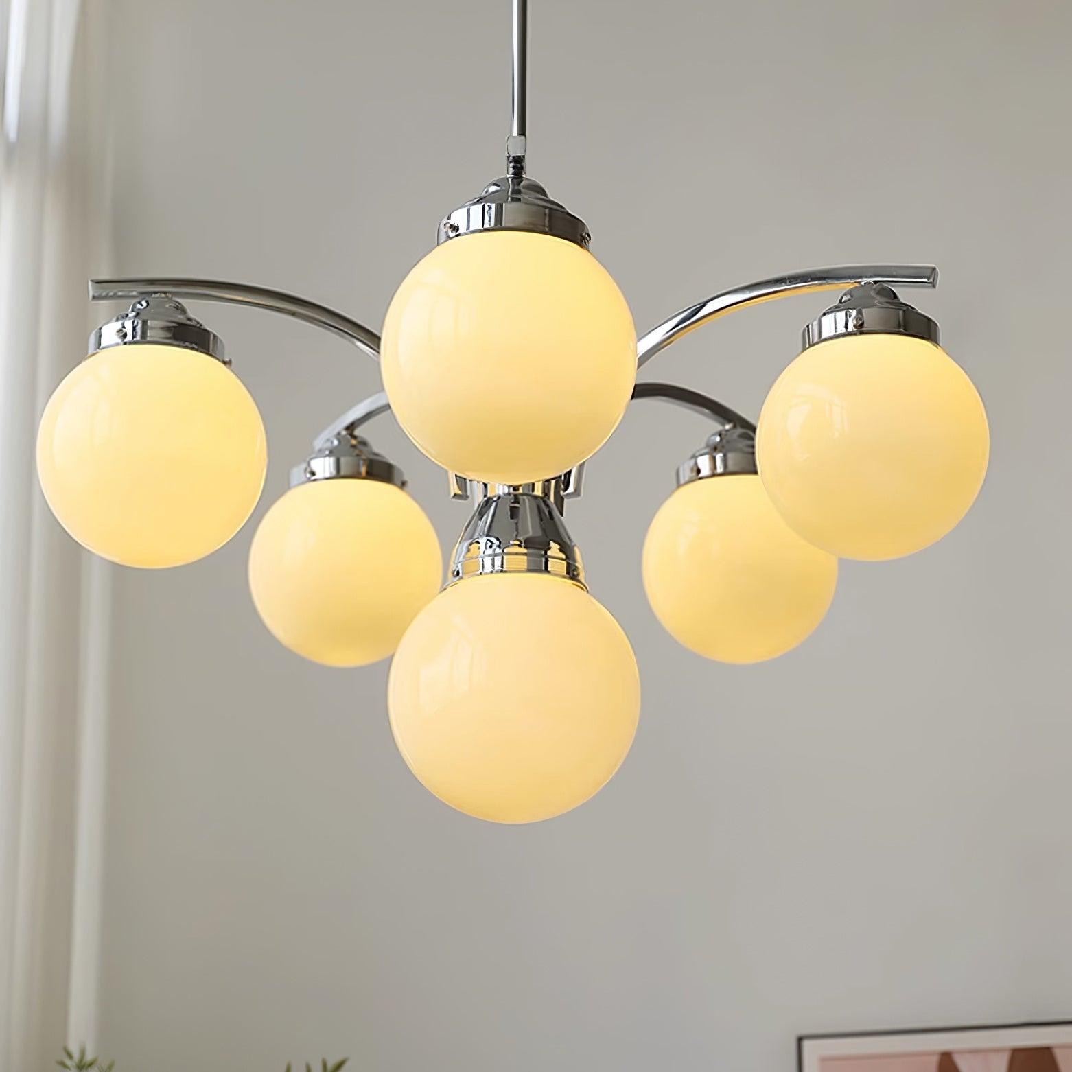 Lustra Eleganter Kronleuchter aus Rosa Glas-Letslighting