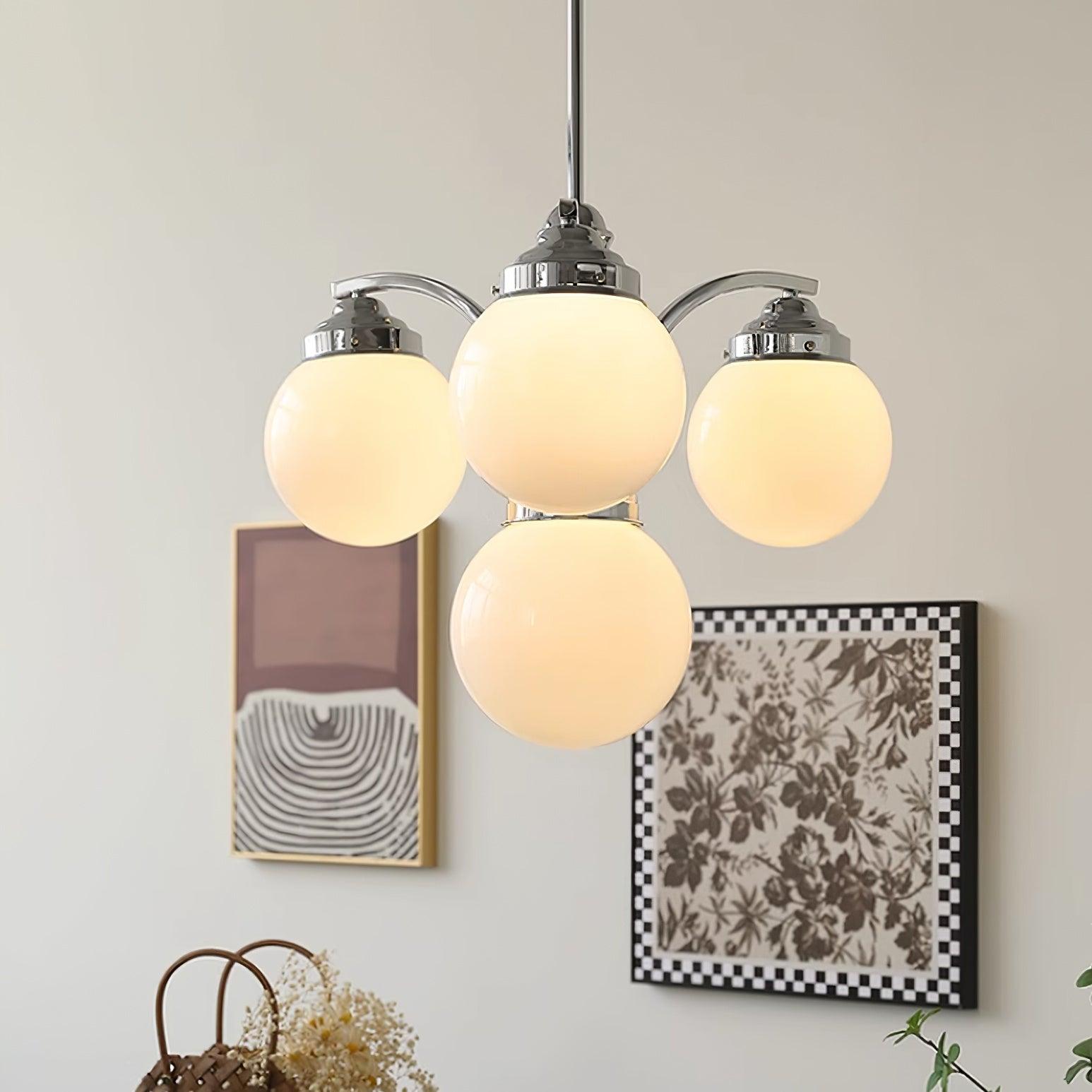 Lustra Eleganter Kronleuchter aus Rosa Glas-Letslighting