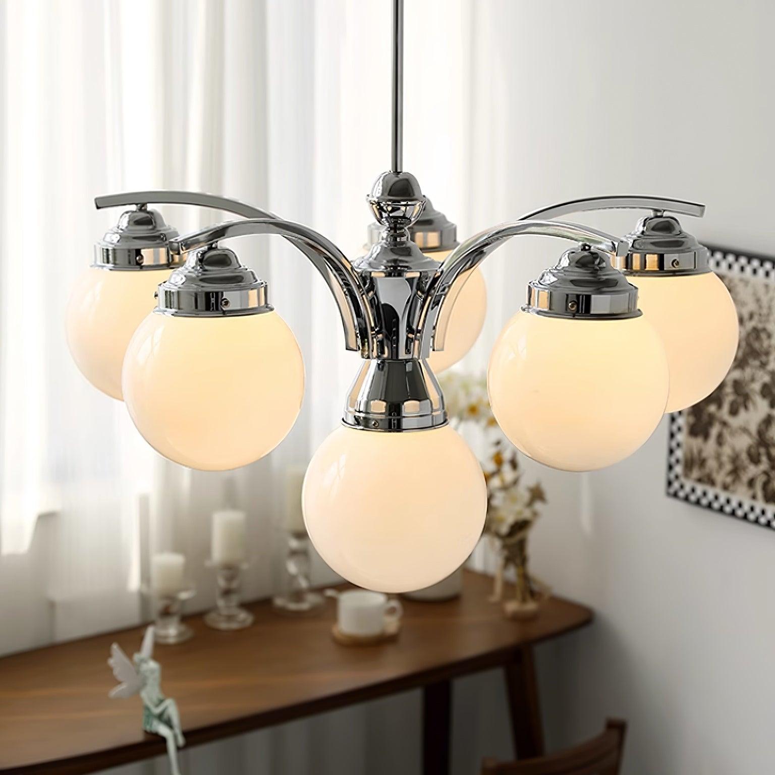 Lustra Eleganter Kronleuchter aus Rosa Glas-Letslighting