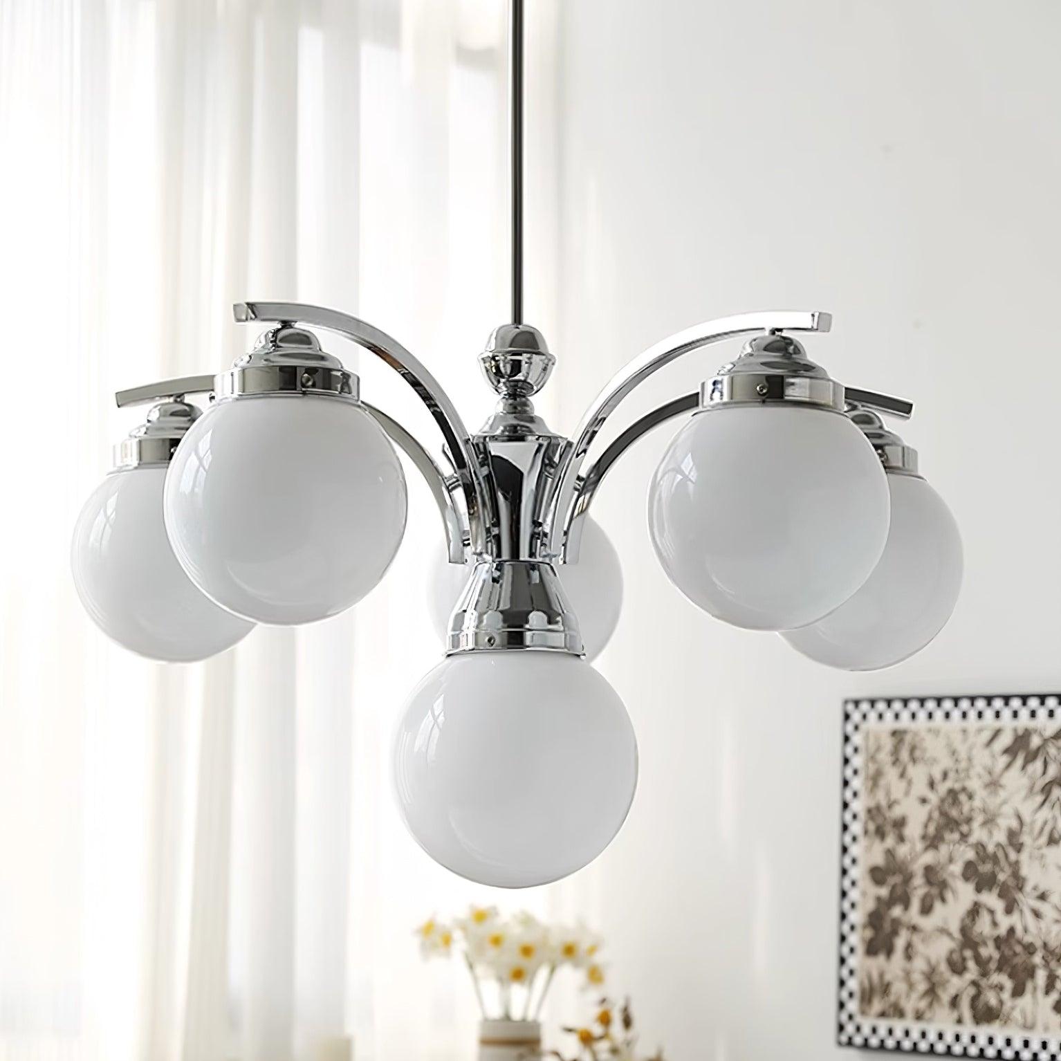 Lustra Eleganter Kronleuchter aus Rosa Glas-Letslighting