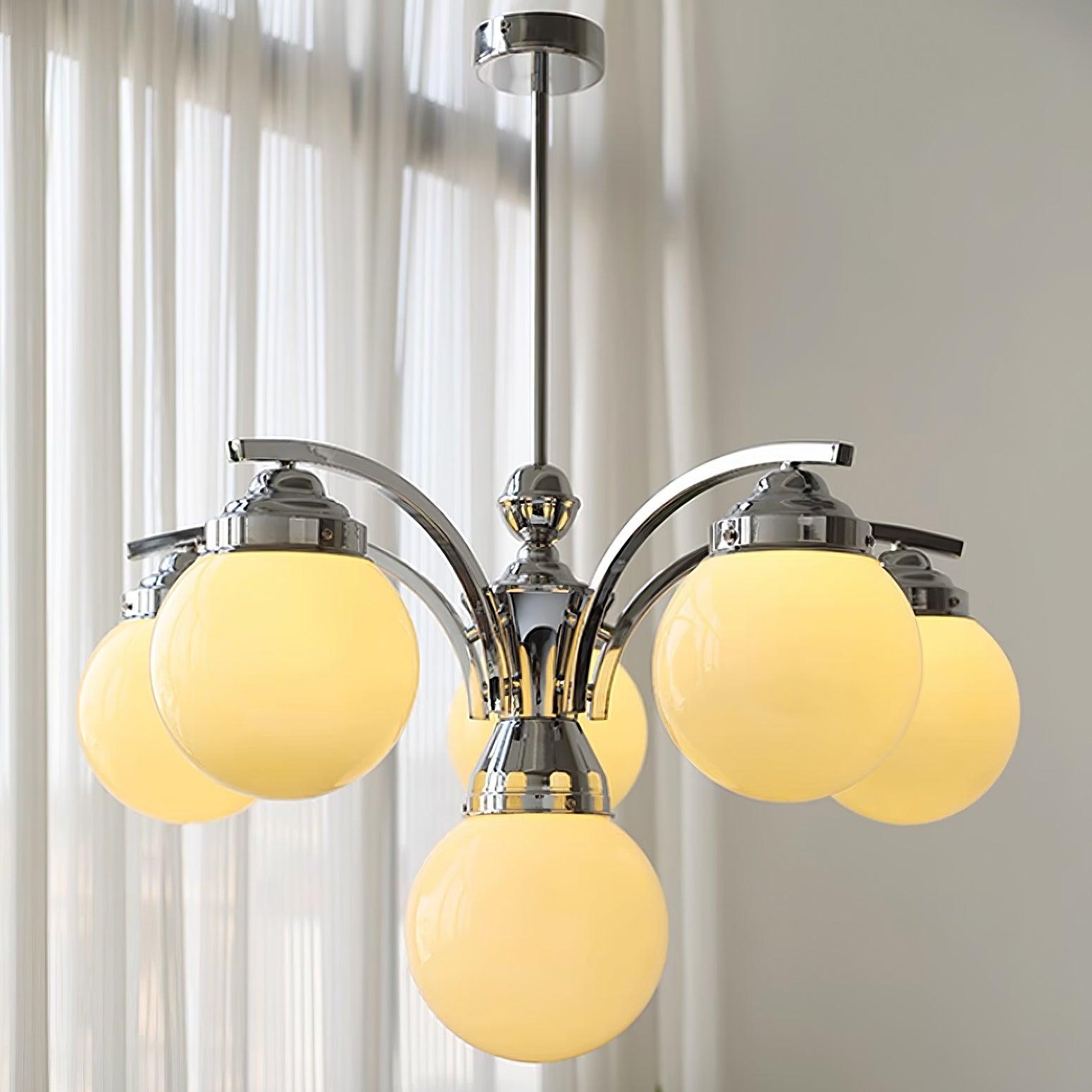 Lustra Eleganter Kronleuchter aus Rosa Glas-Letslighting