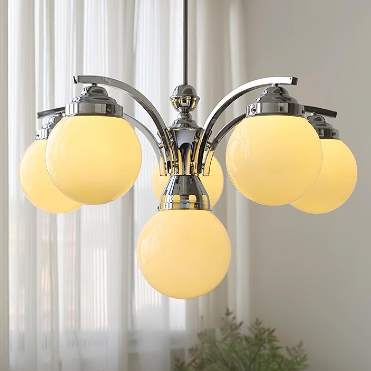 Lustra Eleganter Kronleuchter aus Rosa Glas-Letslighting
