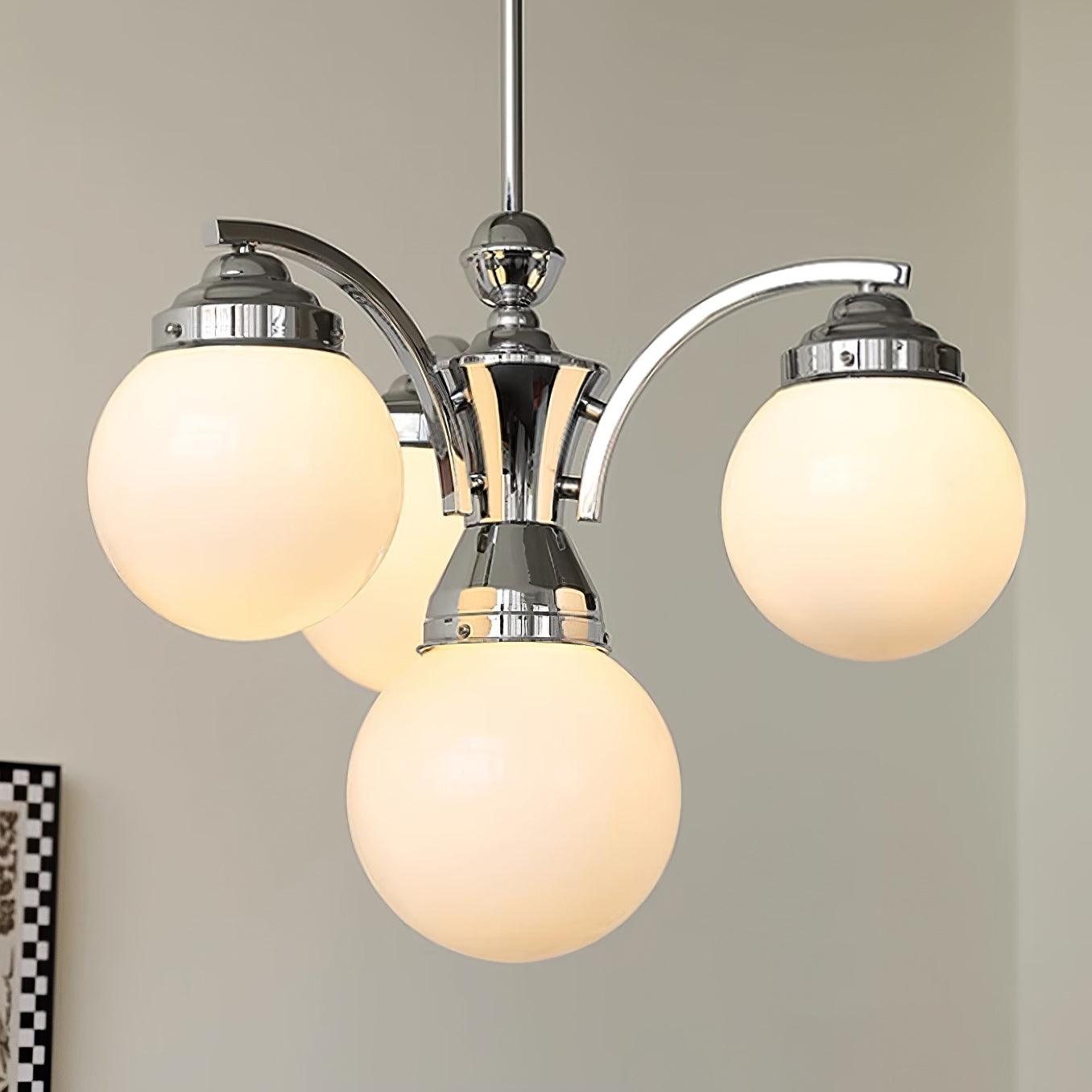 Lustra Eleganter Kronleuchter aus Rosa Glas-Letslighting