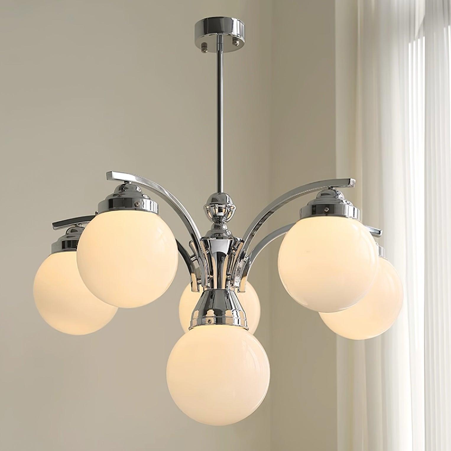Lustra Eleganter Kronleuchter aus Rosa Glas-Letslighting