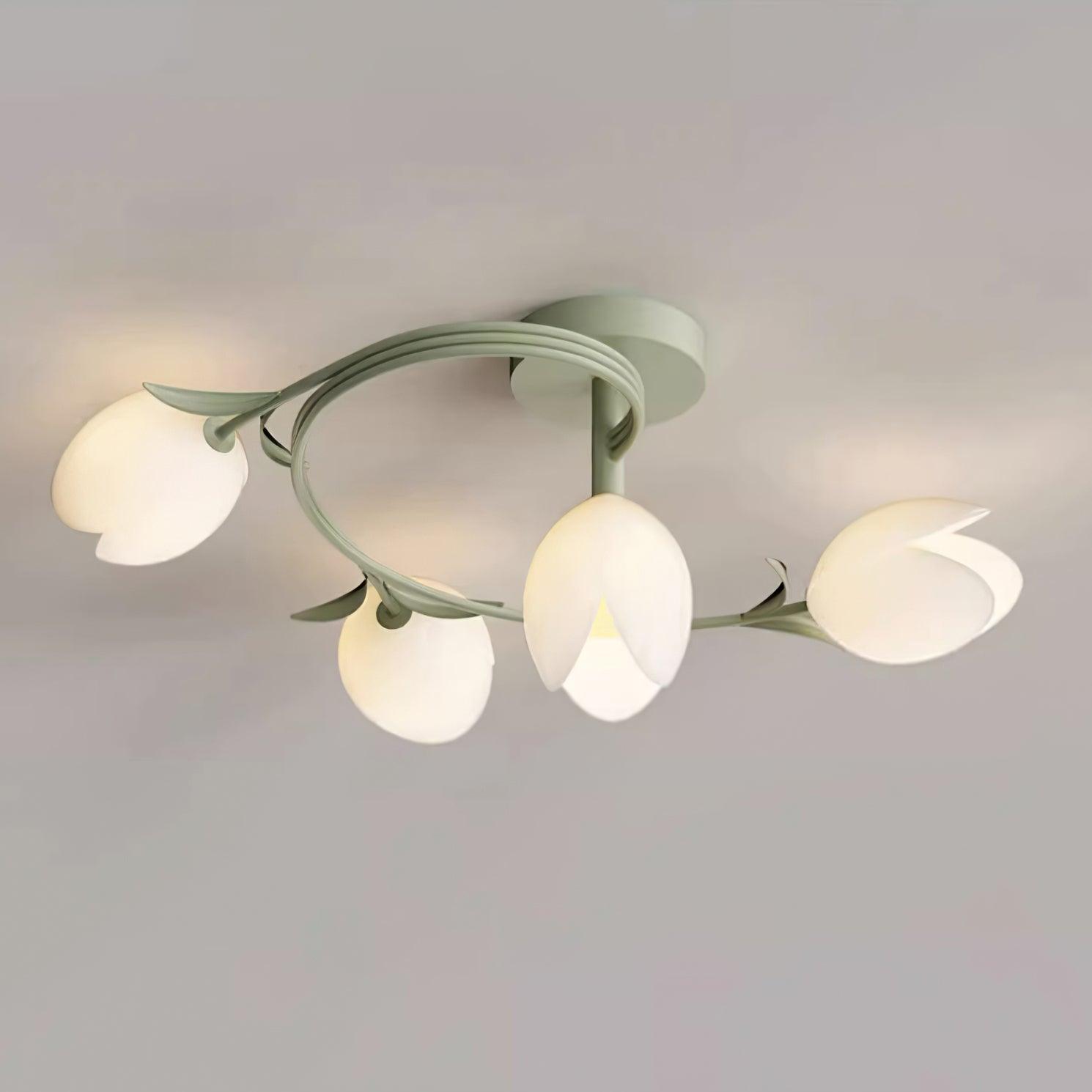 Iris 6-Light Tulip Ceiling Light - Letslighting