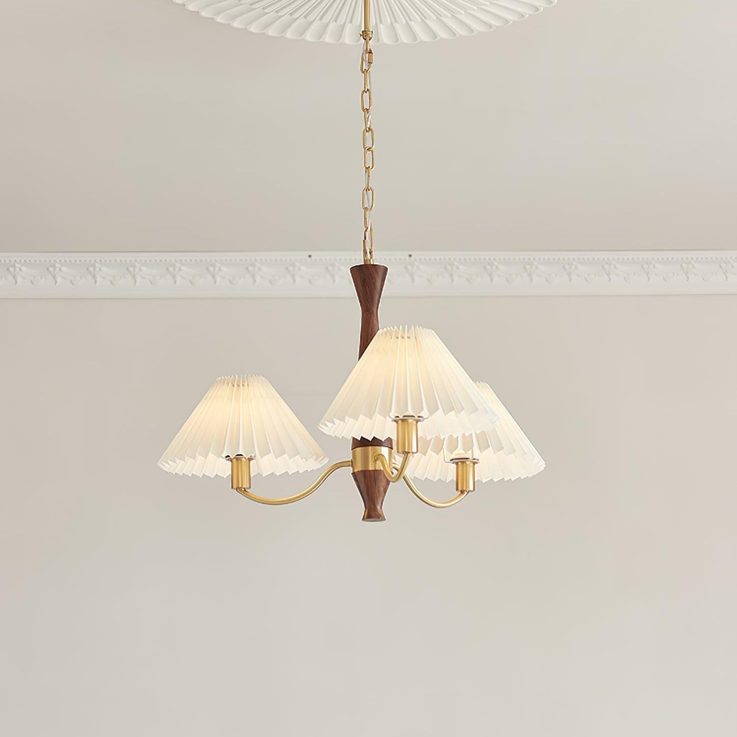 Zarn Plissierter Stoffschirm für Kronleuchter