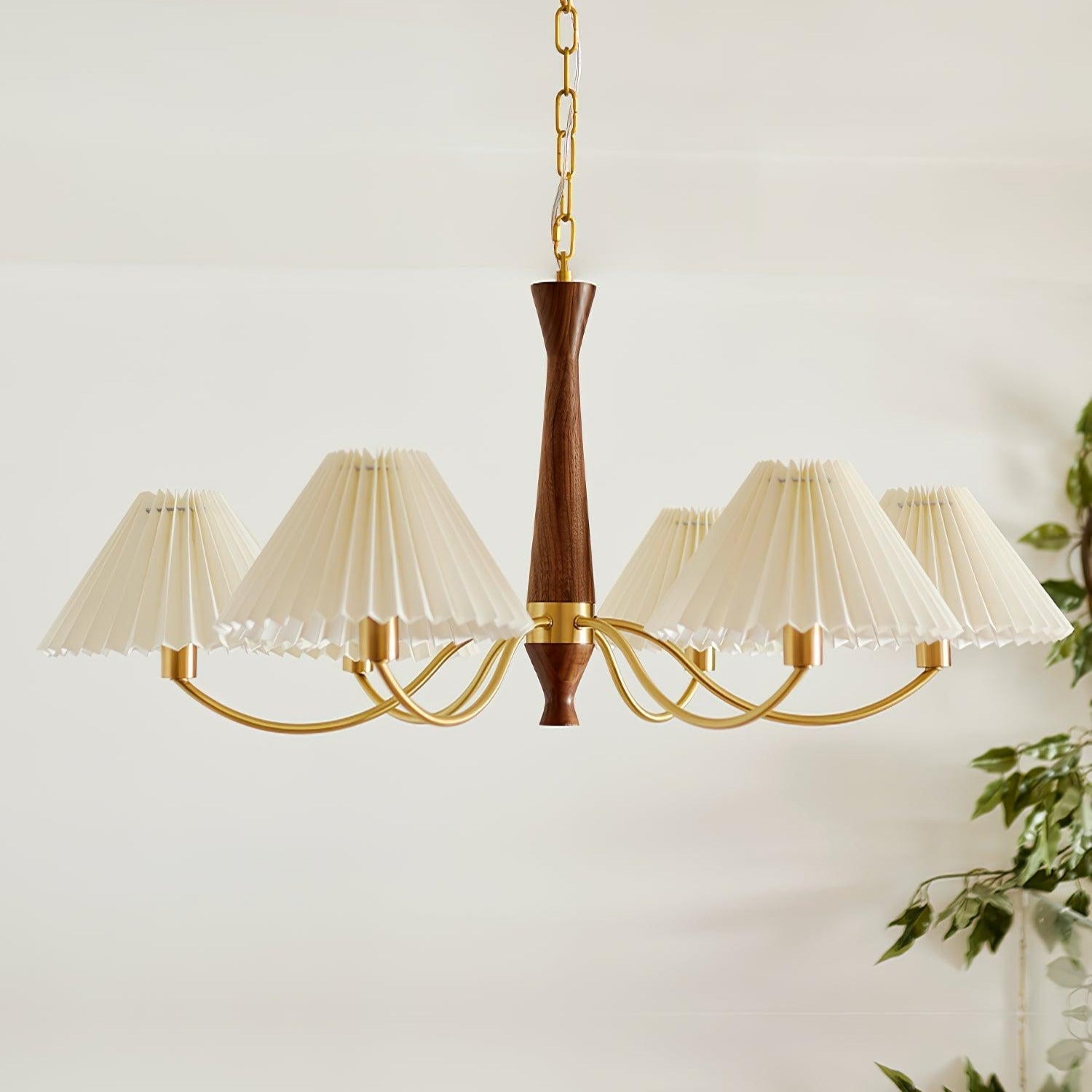 Zarn Plissierter Stoffschirm für Kronleuchter