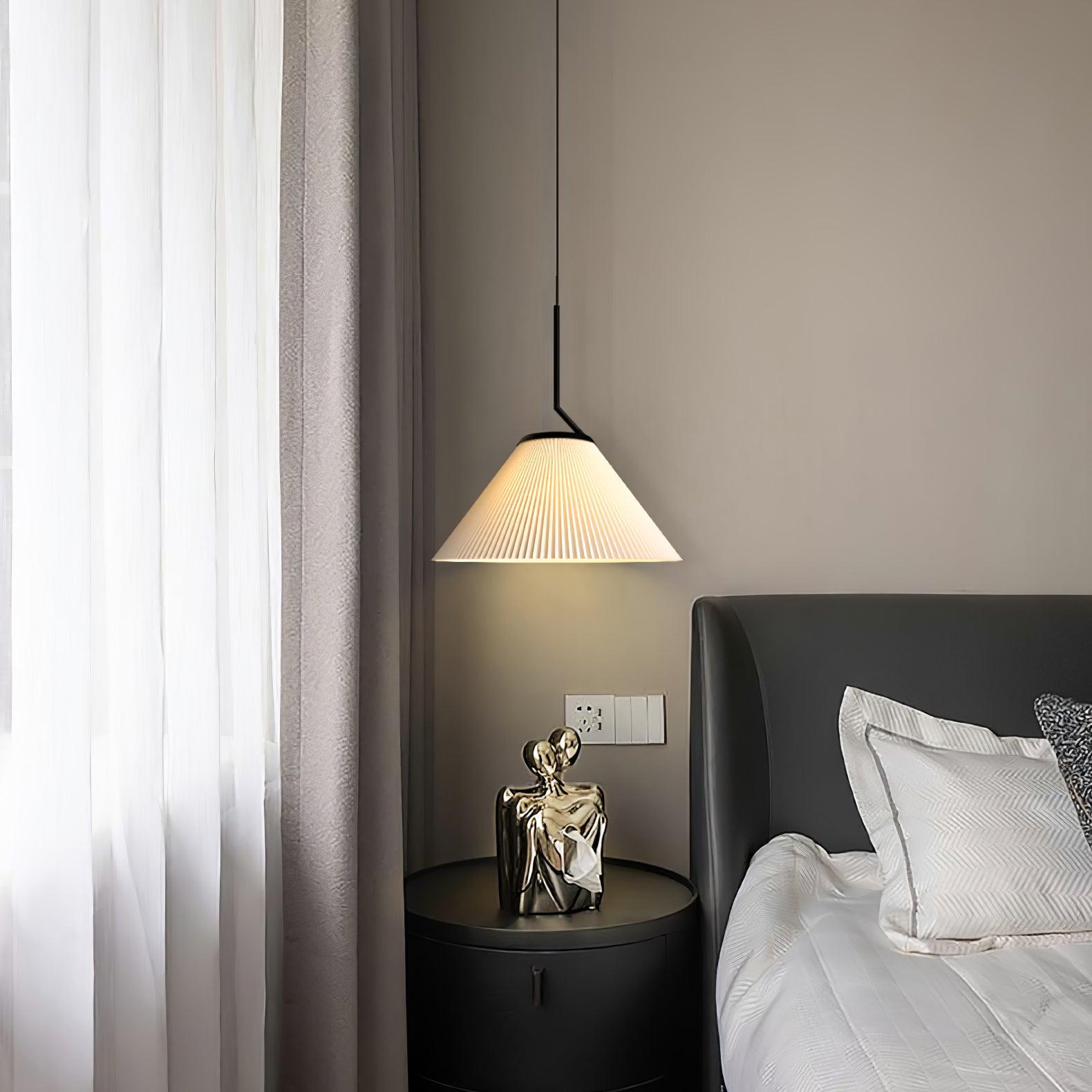 Zoravine Pleierte Stoff-Anhängerlampe-Letslighting