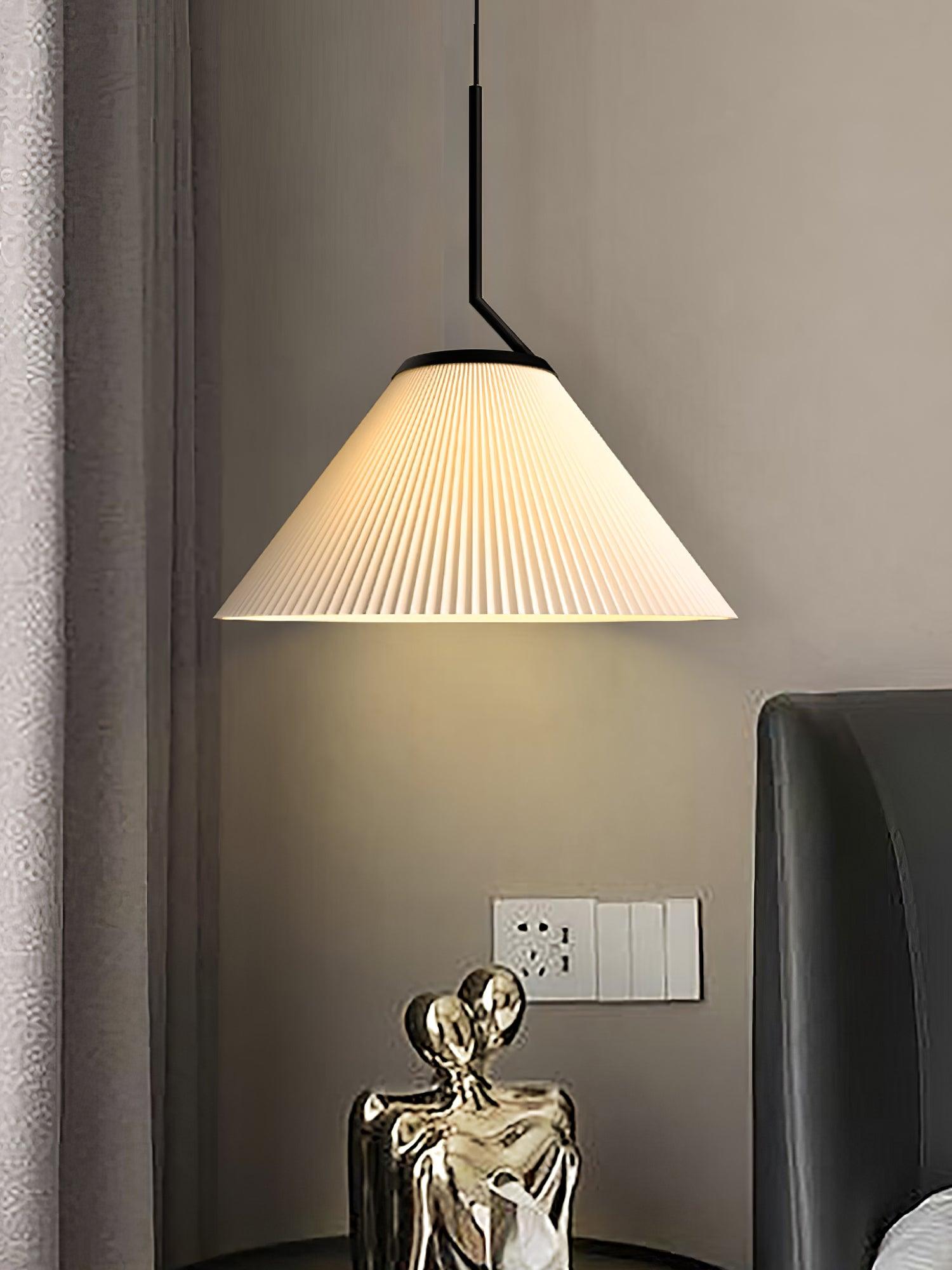 Zoravine Pleierte Stoff-Anhängerlampe-Letslighting