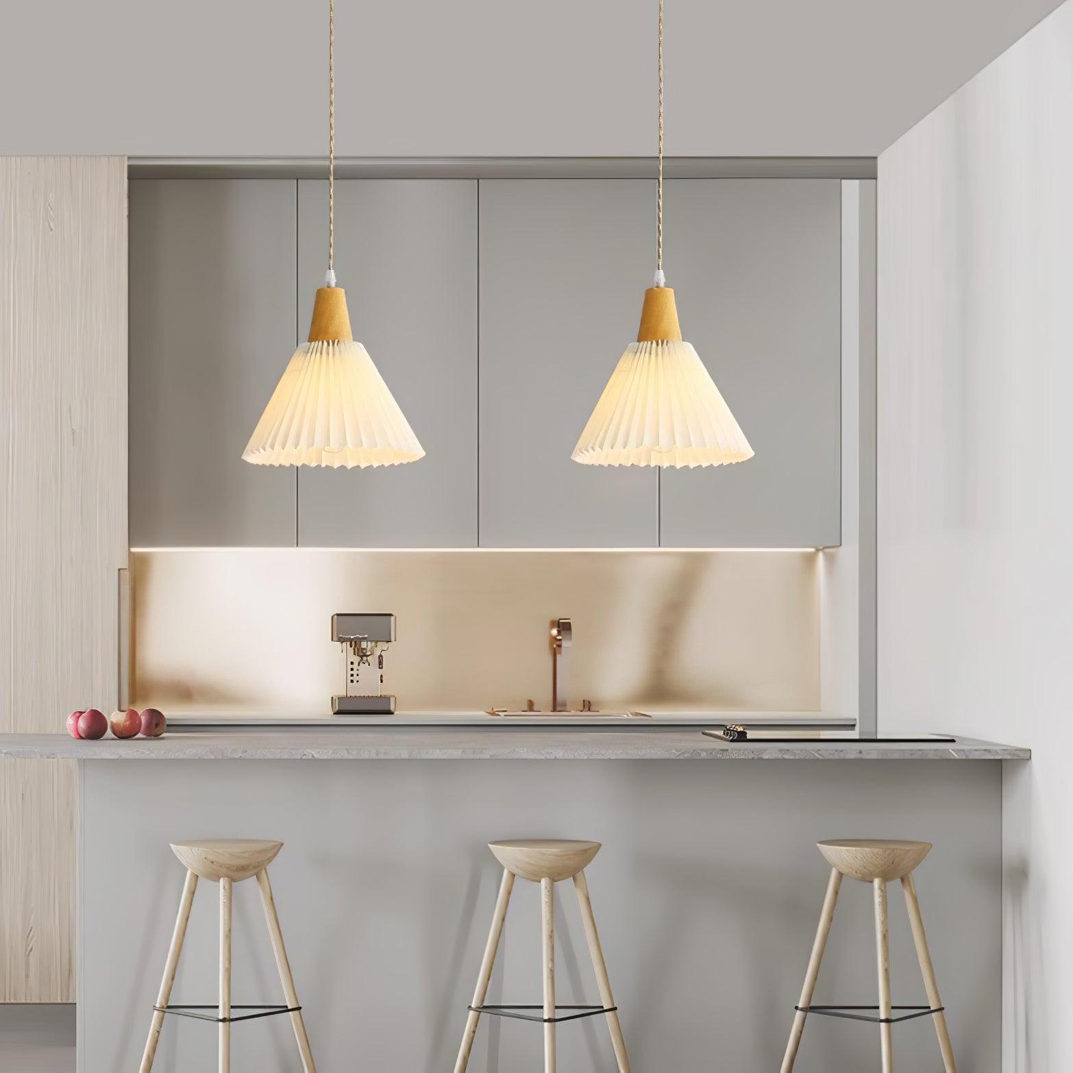 Flora Modern Holz Pendelleuchte Leuchte-Letslighting