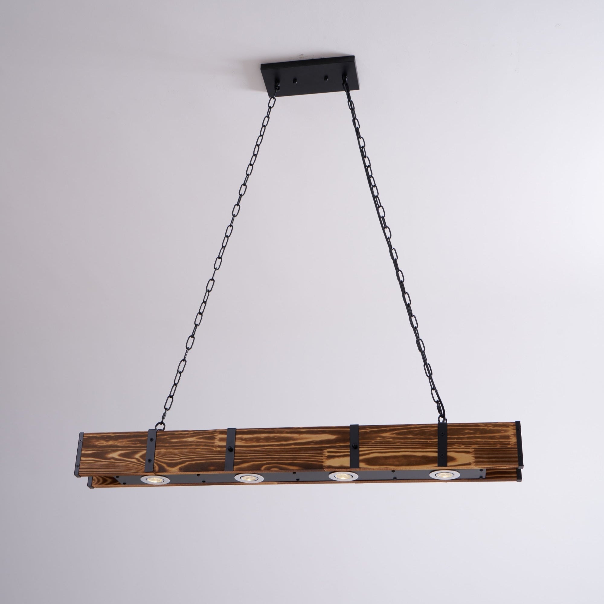 Lustra Kronleuchter Pleva Linear Naturholz-Letslighting
