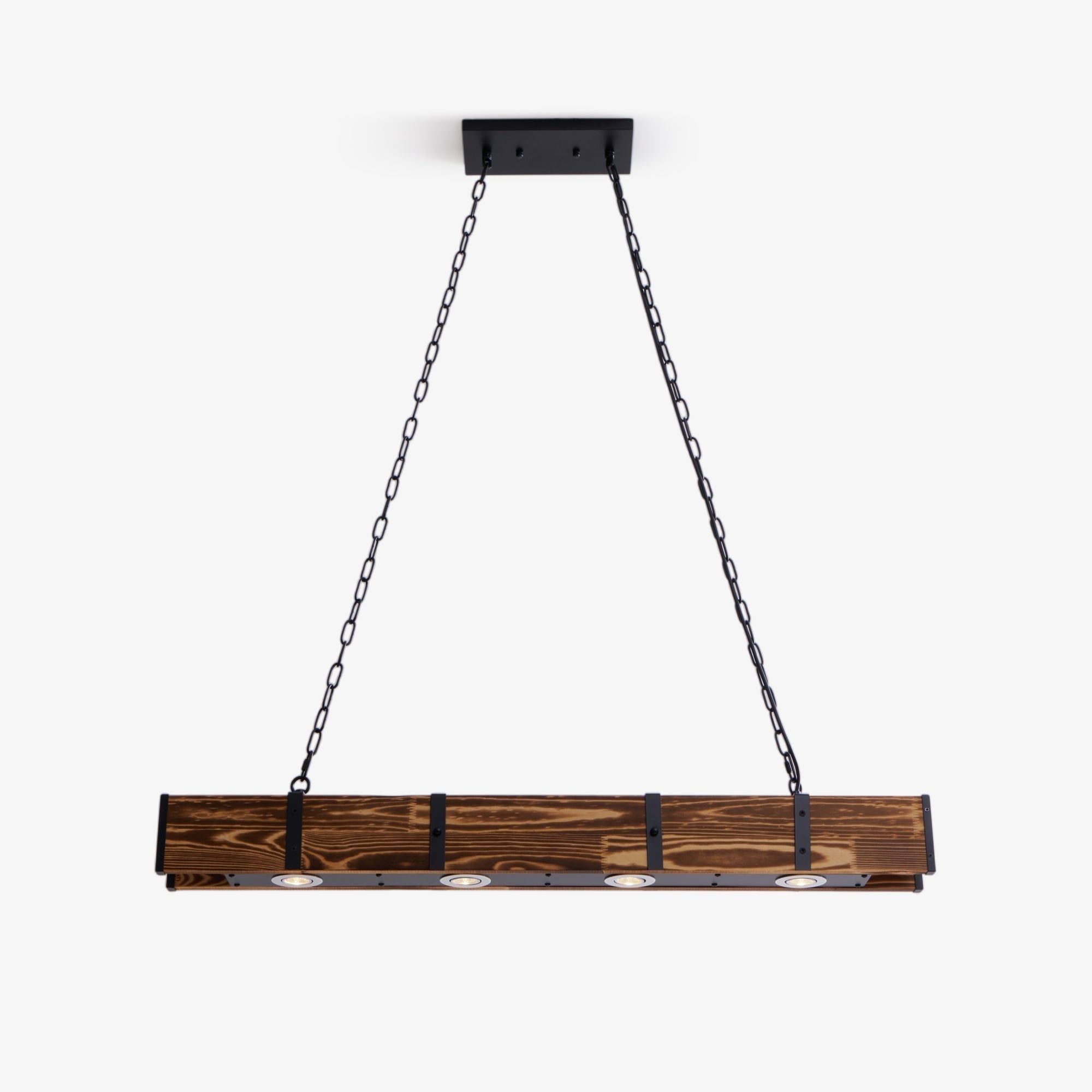 Lustra Kronleuchter Pleva Linear Naturholz-Letslighting
