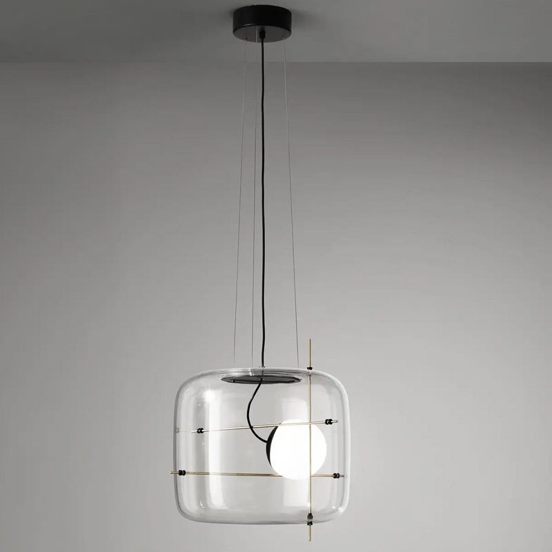 Lune Glas Zeitgemäß Pendelleuchte Leuchte-Letslighting