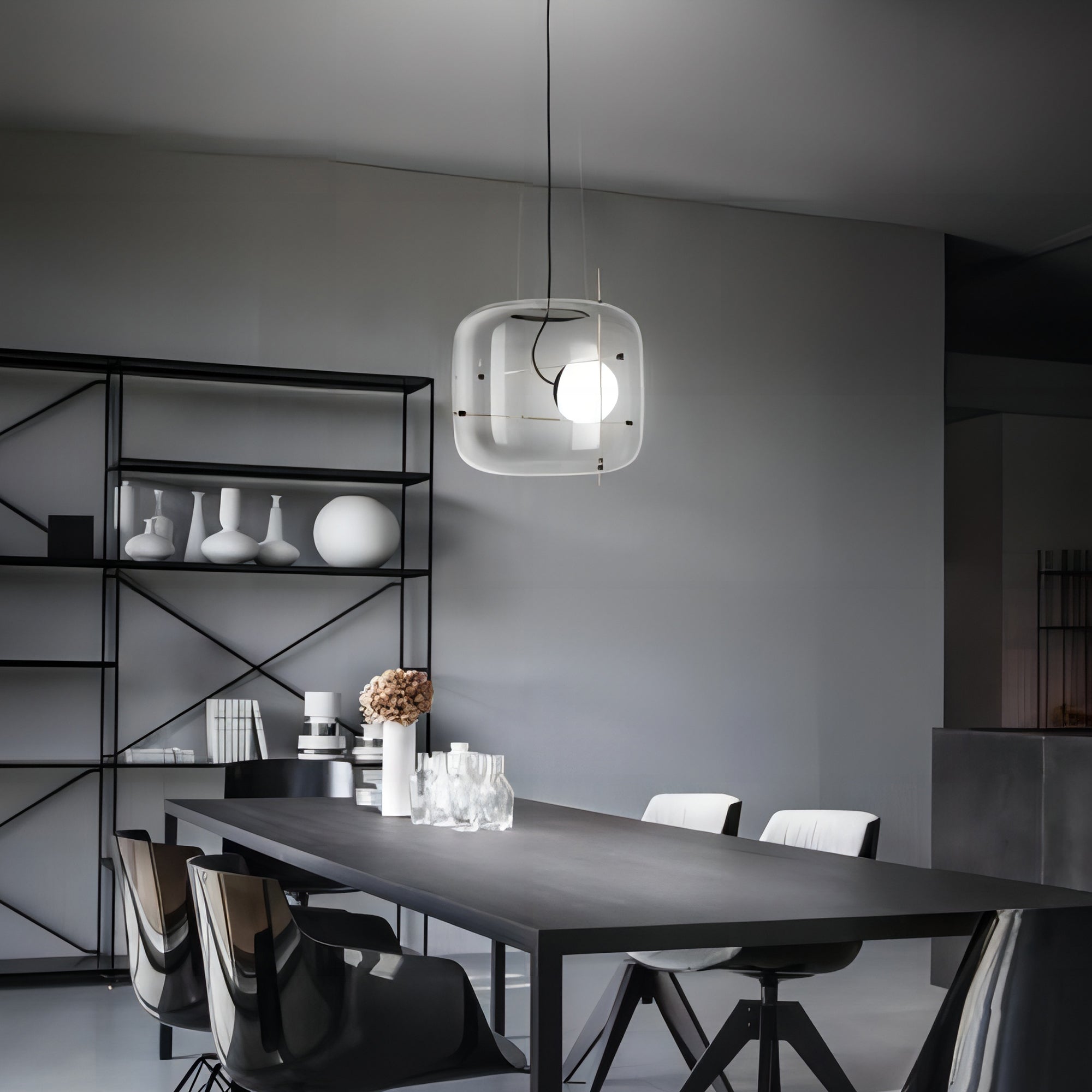 Lune Glas Zeitgemäß Pendelleuchte Leuchte-Letslighting