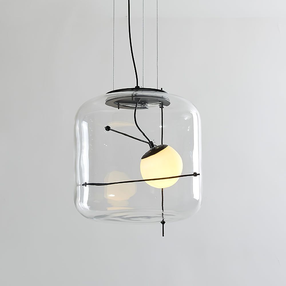 Lune Glas Zeitgemäß Pendelleuchte Leuchte-Letslighting