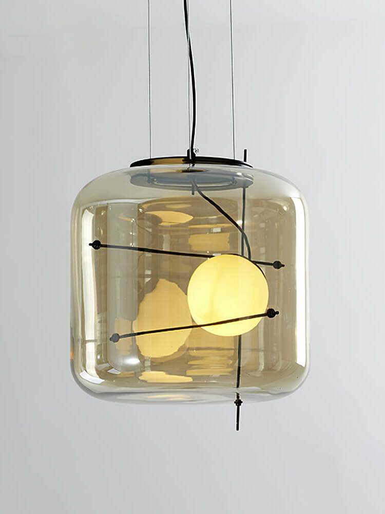 Lune Glas Zeitgemäß Pendelleuchte Leuchte-Letslighting