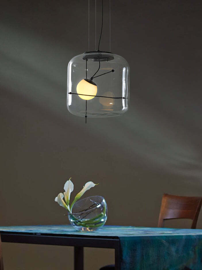 Lune Glas Zeitgemäß Pendelleuchte Leuchte-Letslighting