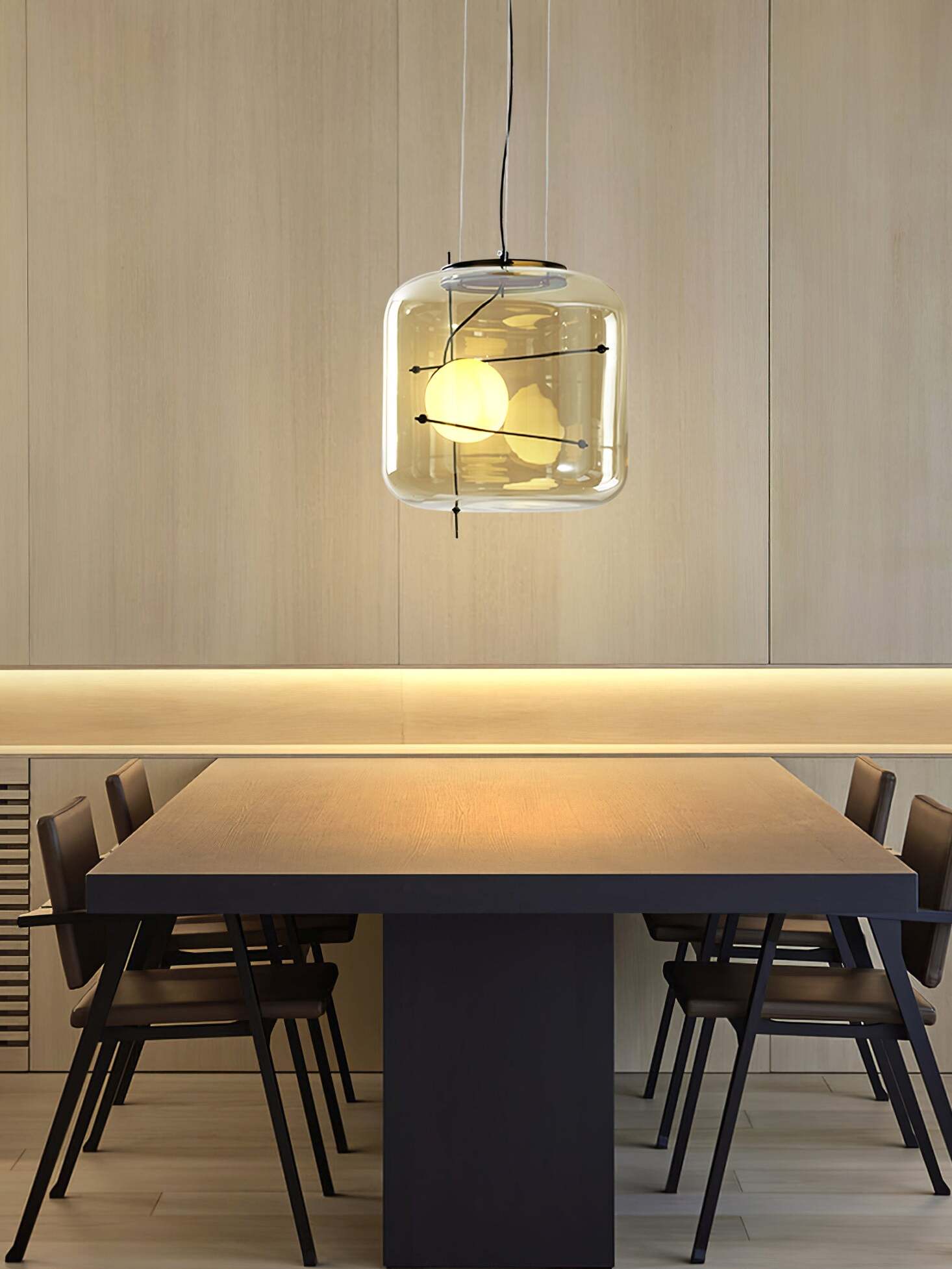 Lune Glas Zeitgemäß Pendelleuchte Leuchte-Letslighting