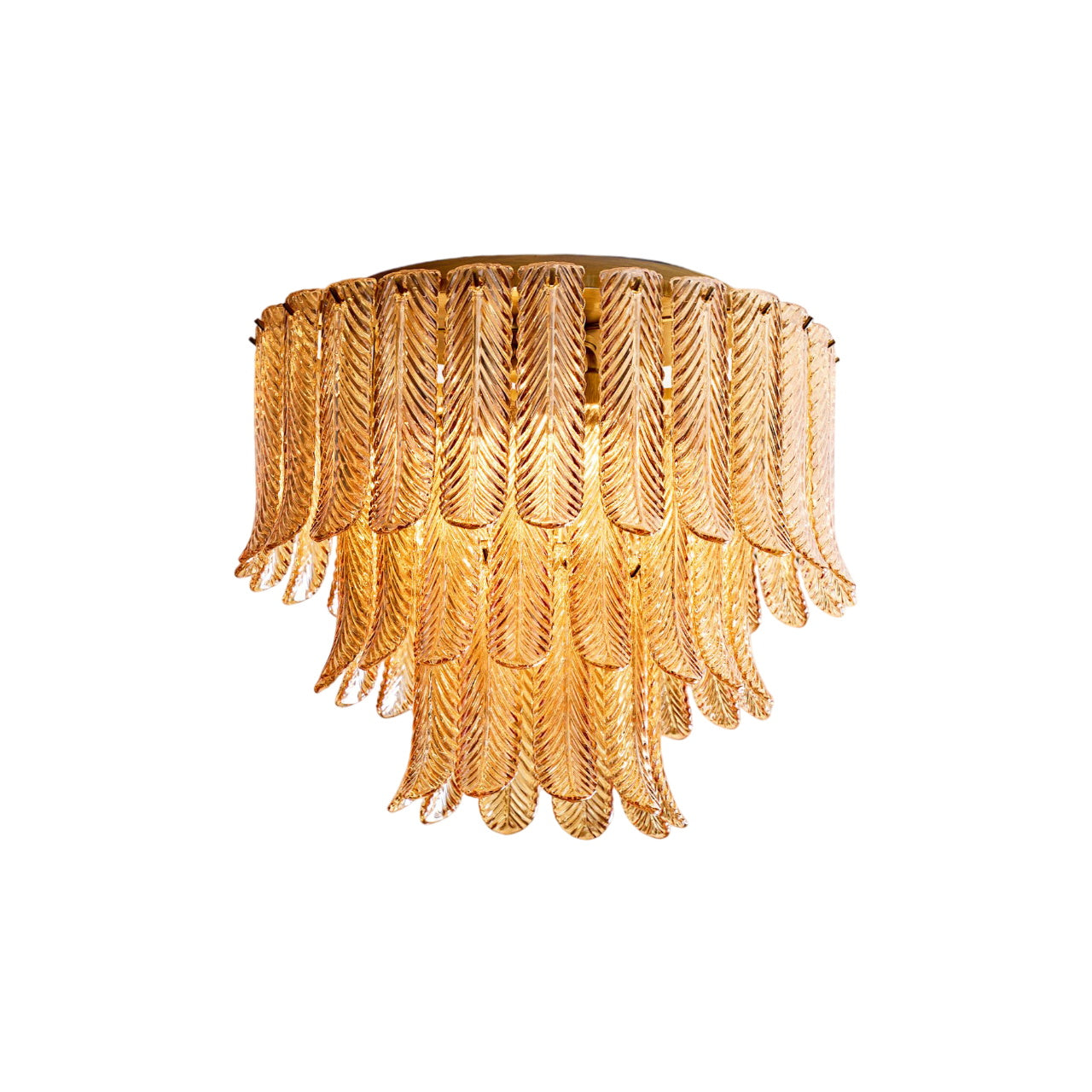 Vosolara Postmoderne Luxus-Deckenleuchte aus Messing und Glas-Letslighting