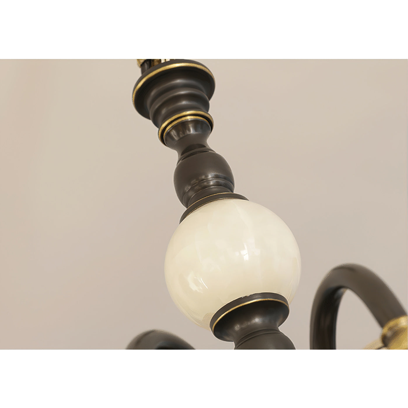 Ivenen Postmoderner Luxus-Kronleuchter aus Messing mit Jade-Letslighting
