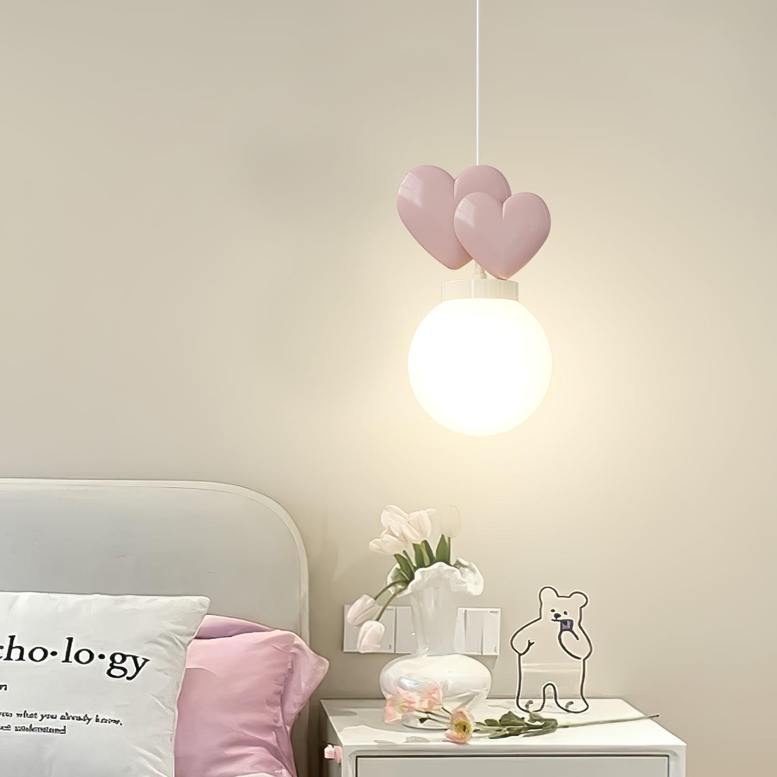 Pokoch Pendelleuchte Herz Süße Kugelleuchte-Letslighting