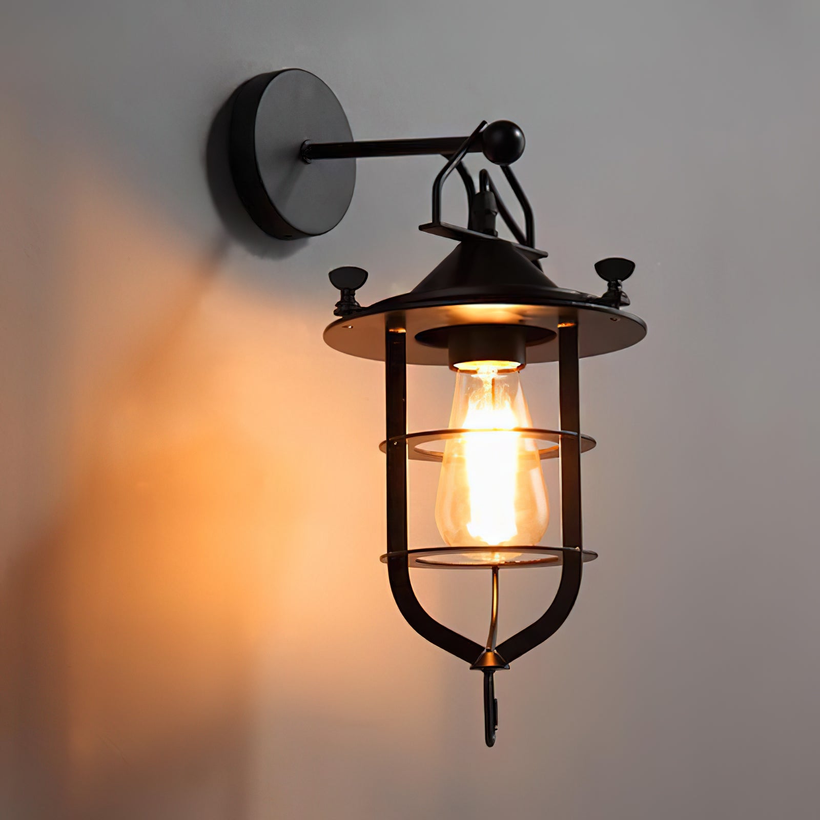 Zatheir Klassische Industrie-Wandleuchte im Vintage-Stil-Letslighting
