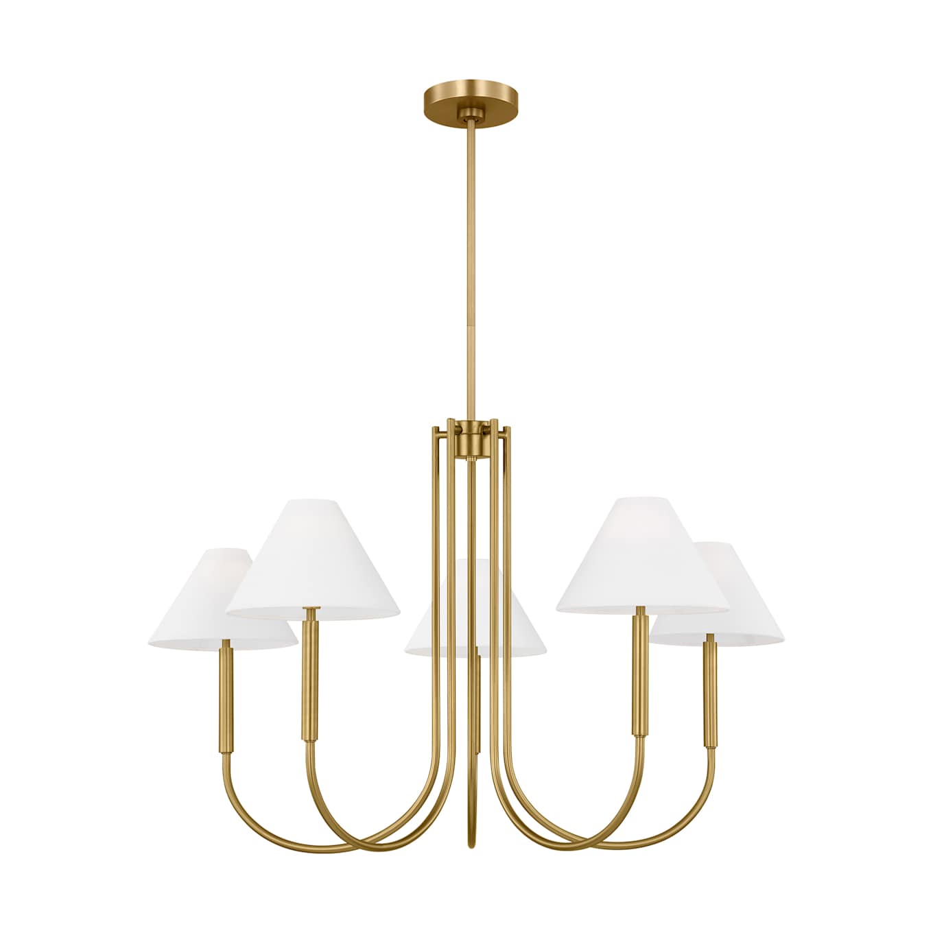 Nycareth Industrieller Vintage-Kronleuchter aus Stoff-Letslighting