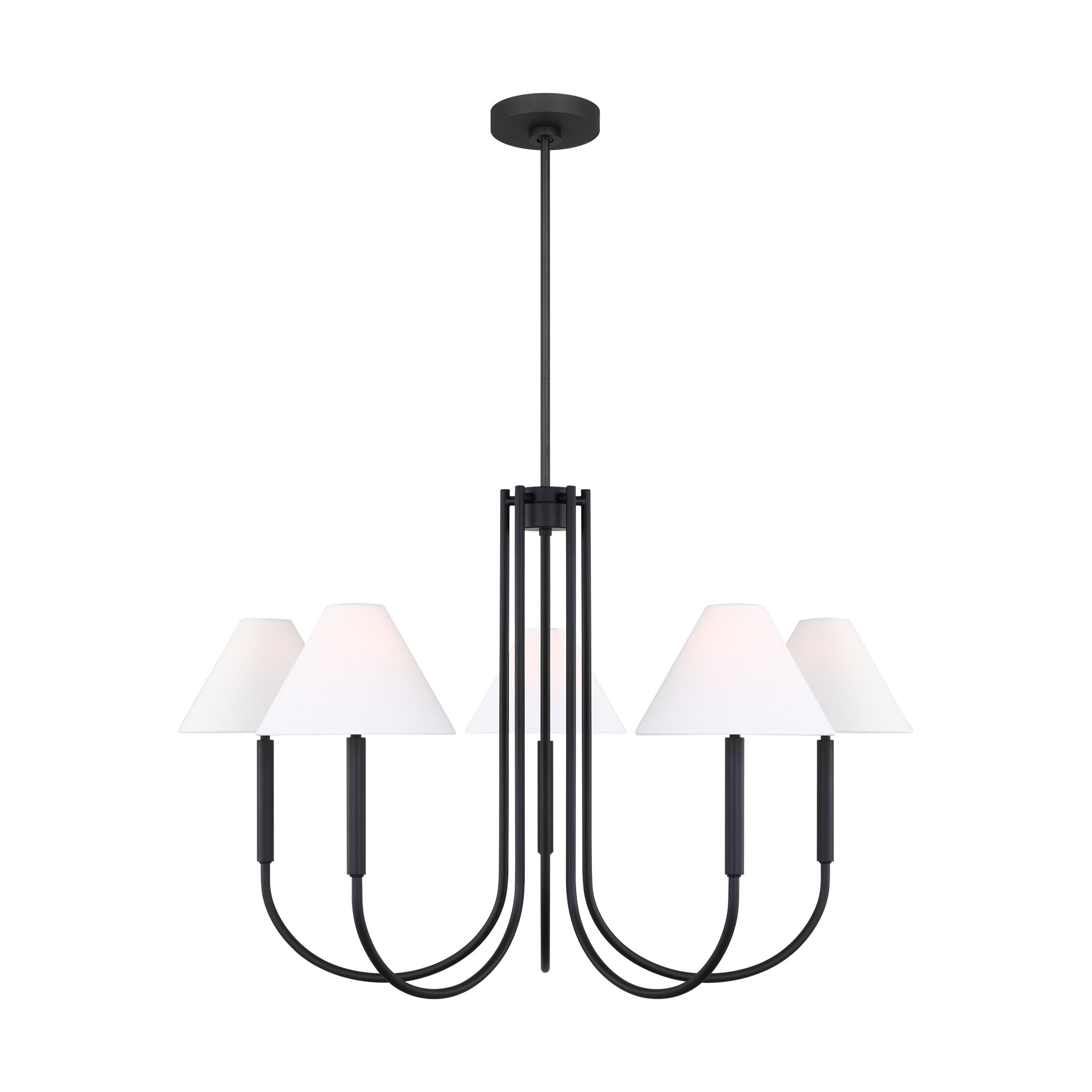 Nycareth Industrieller Vintage-Kronleuchter aus Stoff-Letslighting