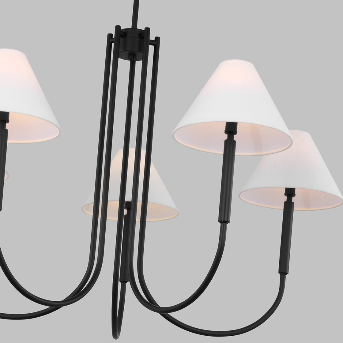 Nycareth Industrieller Vintage-Kronleuchter aus Stoff-Letslighting