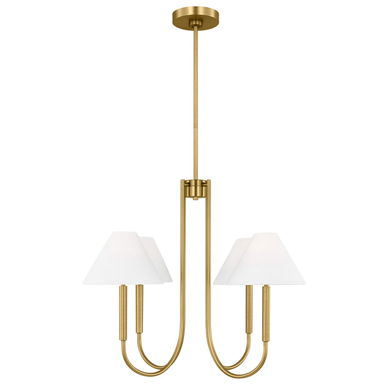 Nycareth Industrieller Vintage-Kronleuchter aus Stoff-Letslighting