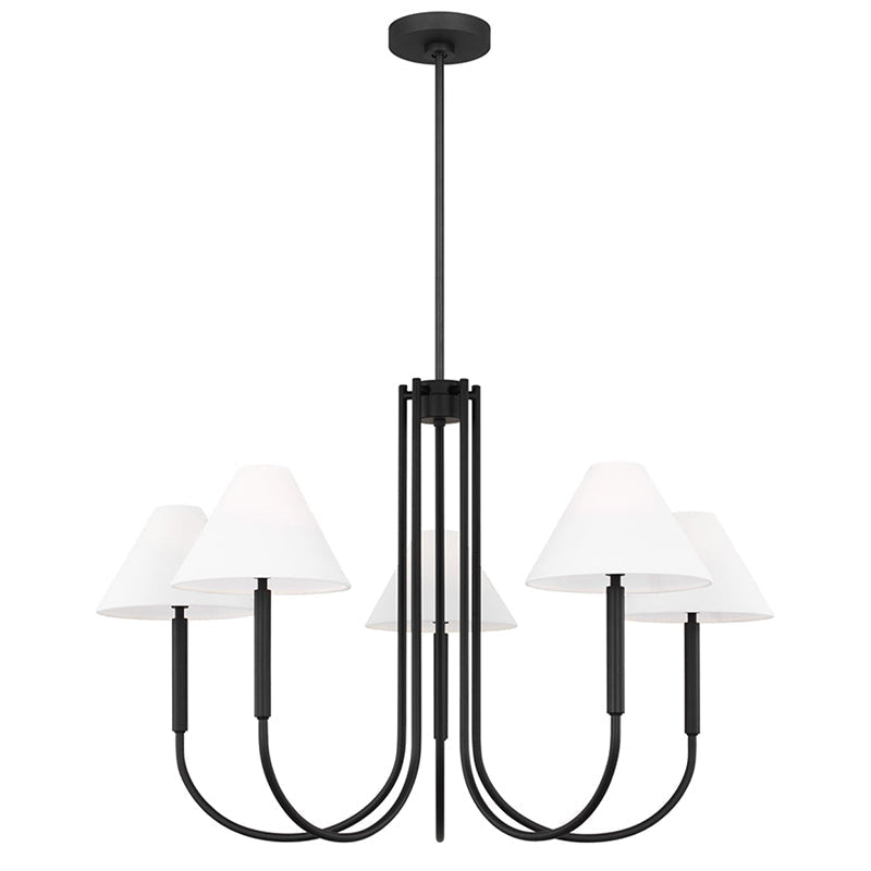 Nycareth Industrieller Vintage-Kronleuchter aus Stoff-Letslighting