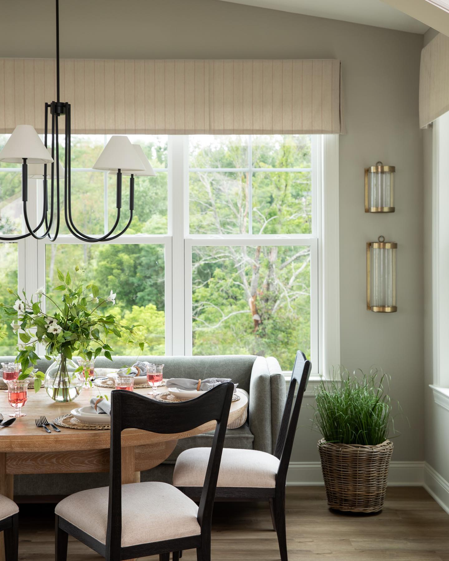 Nycareth Industrieller Vintage-Kronleuchter aus Stoff-Letslighting