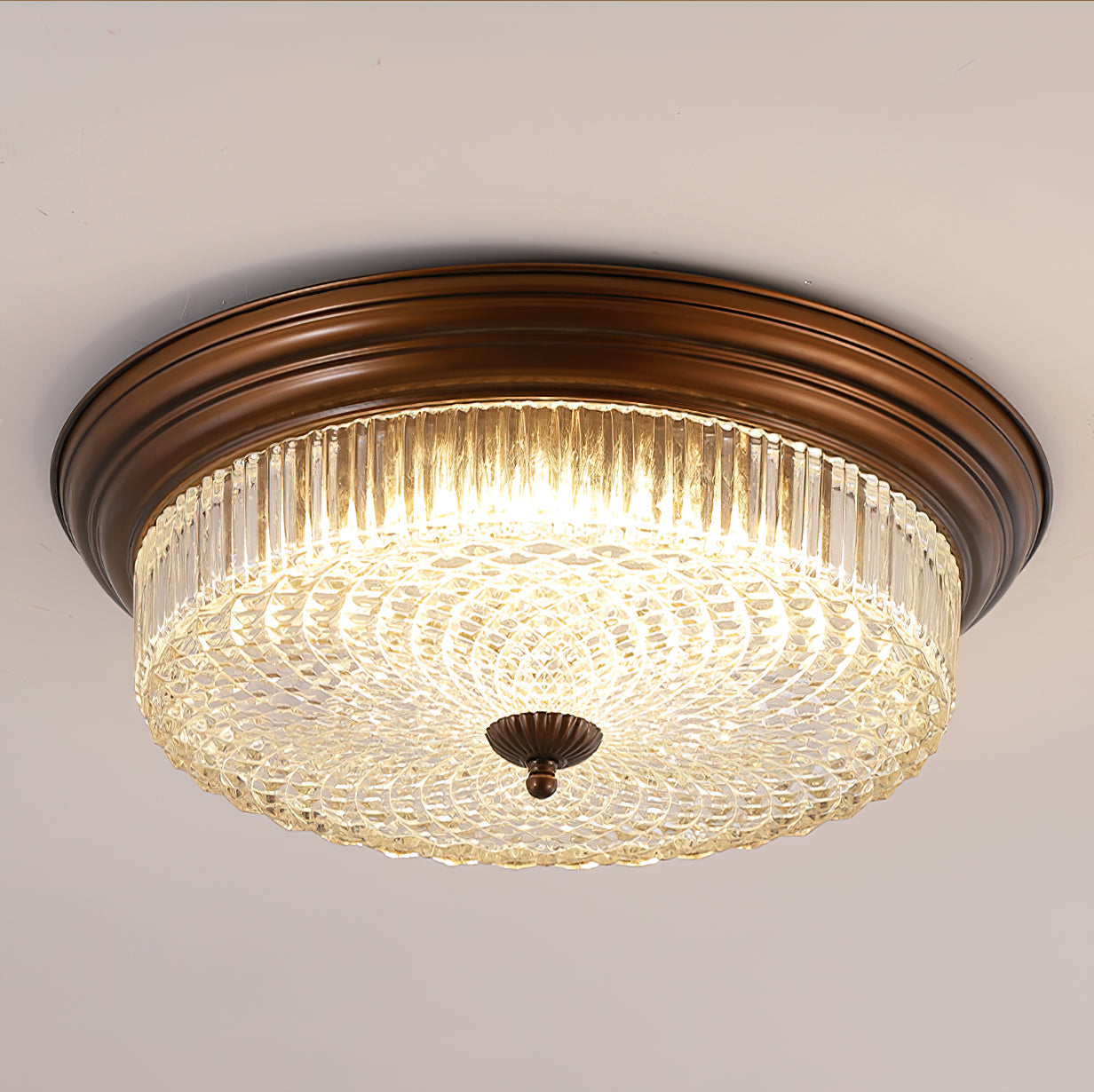 Ulcarir Retro Glas Deckenlampe-Letslighting