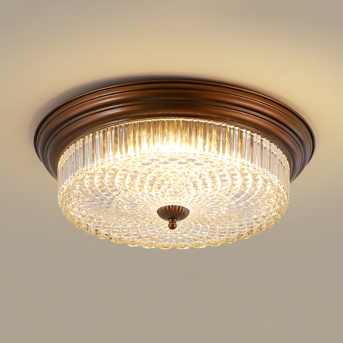 Ulcarir Retro Glas Deckenlampe-Letslighting