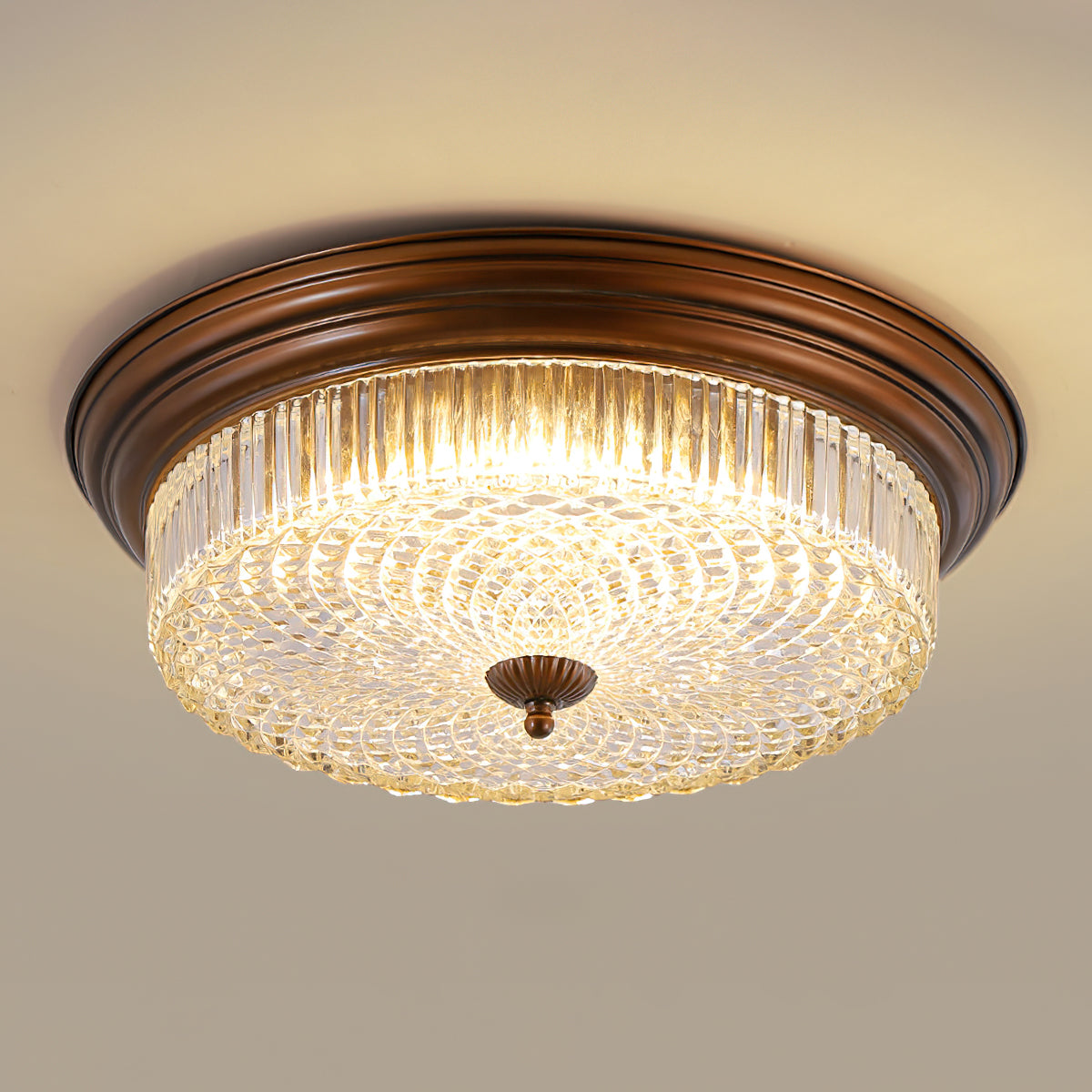 Ulcarir Retro Glas Deckenlampe-Letslighting
