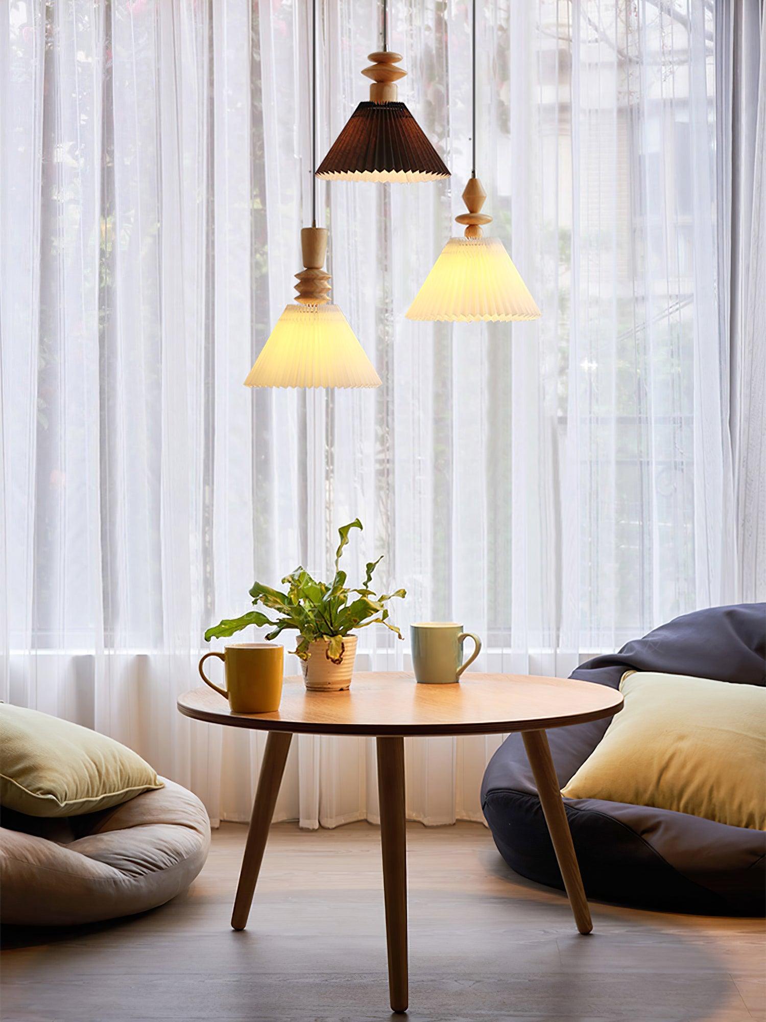Eurrinion Holz Pendelleuchte-Letslighting