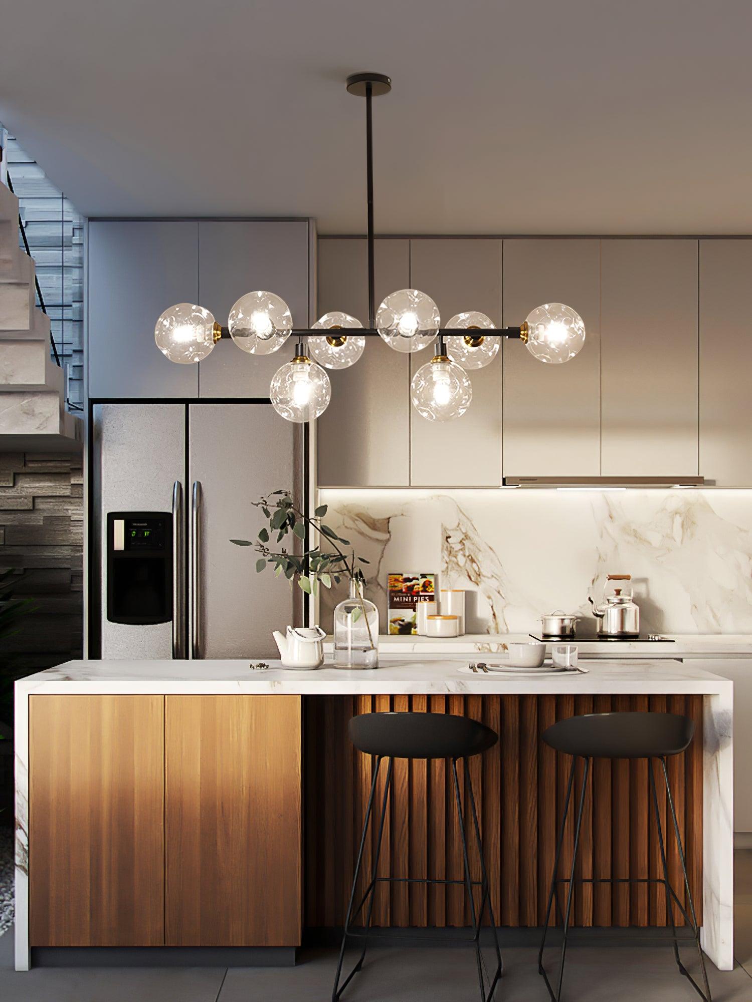 Lustra Minimalistischer Kronleuchter aus Glas-Letslighting