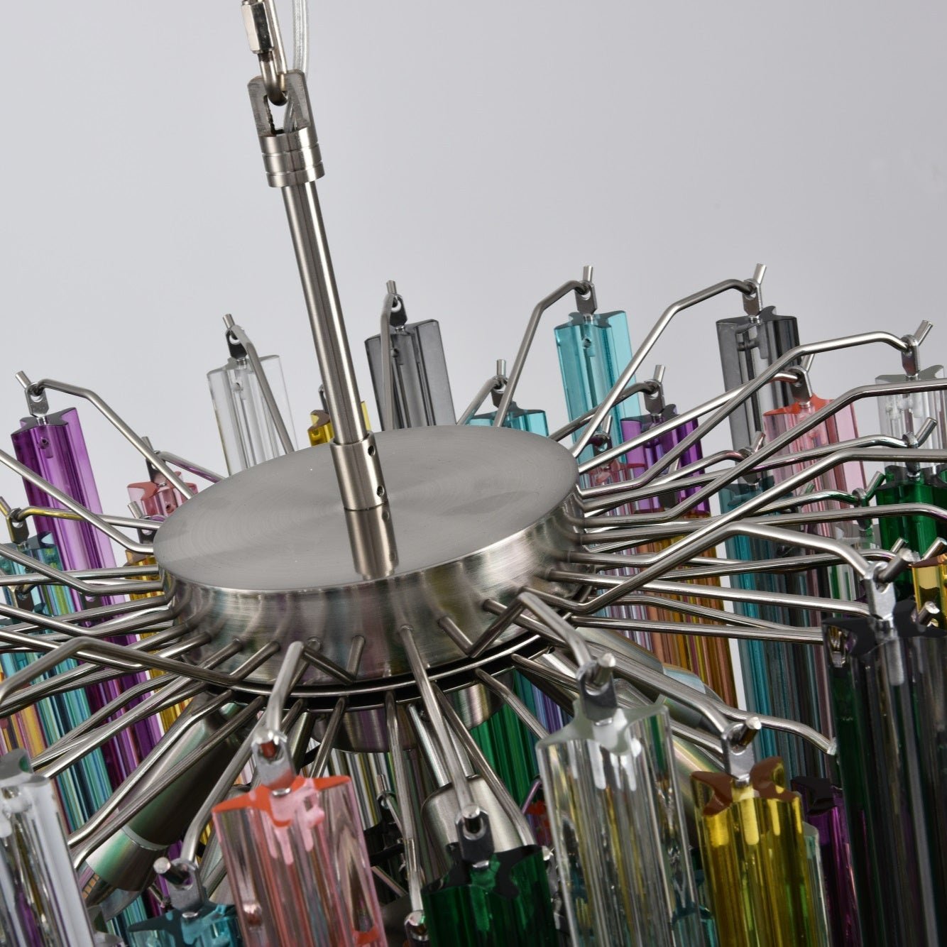 Aurora Chandelier Murano Glass Colorful Prism - Neutralighting