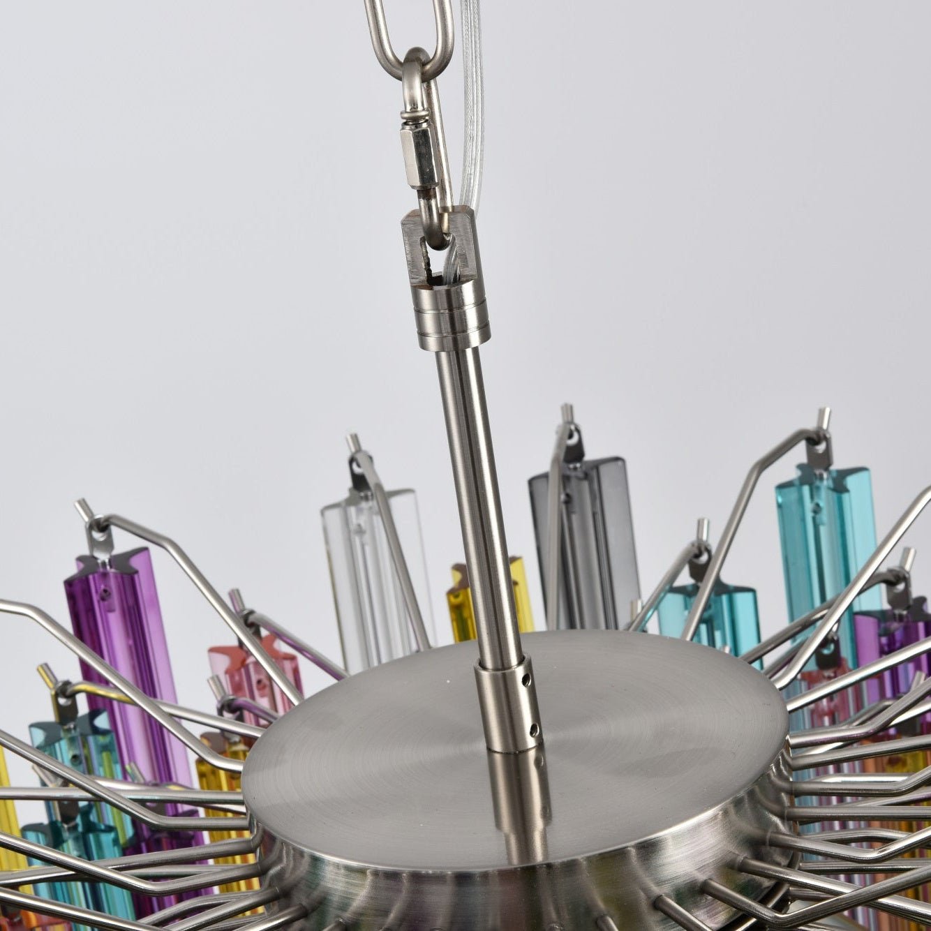 Aurora Chandelier Murano Glass Colorful Prism - Neutralighting