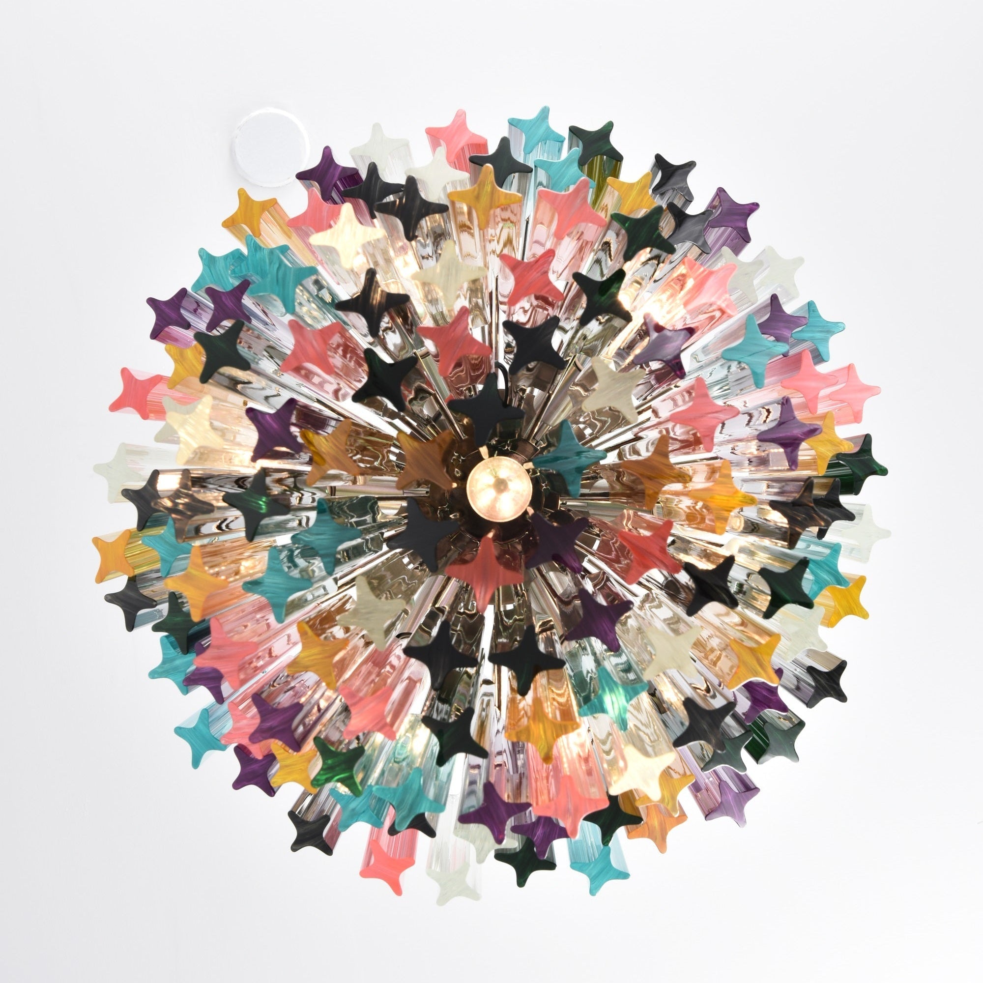 Aurora Chandelier Murano Glass Colorful Prism - Neutralighting